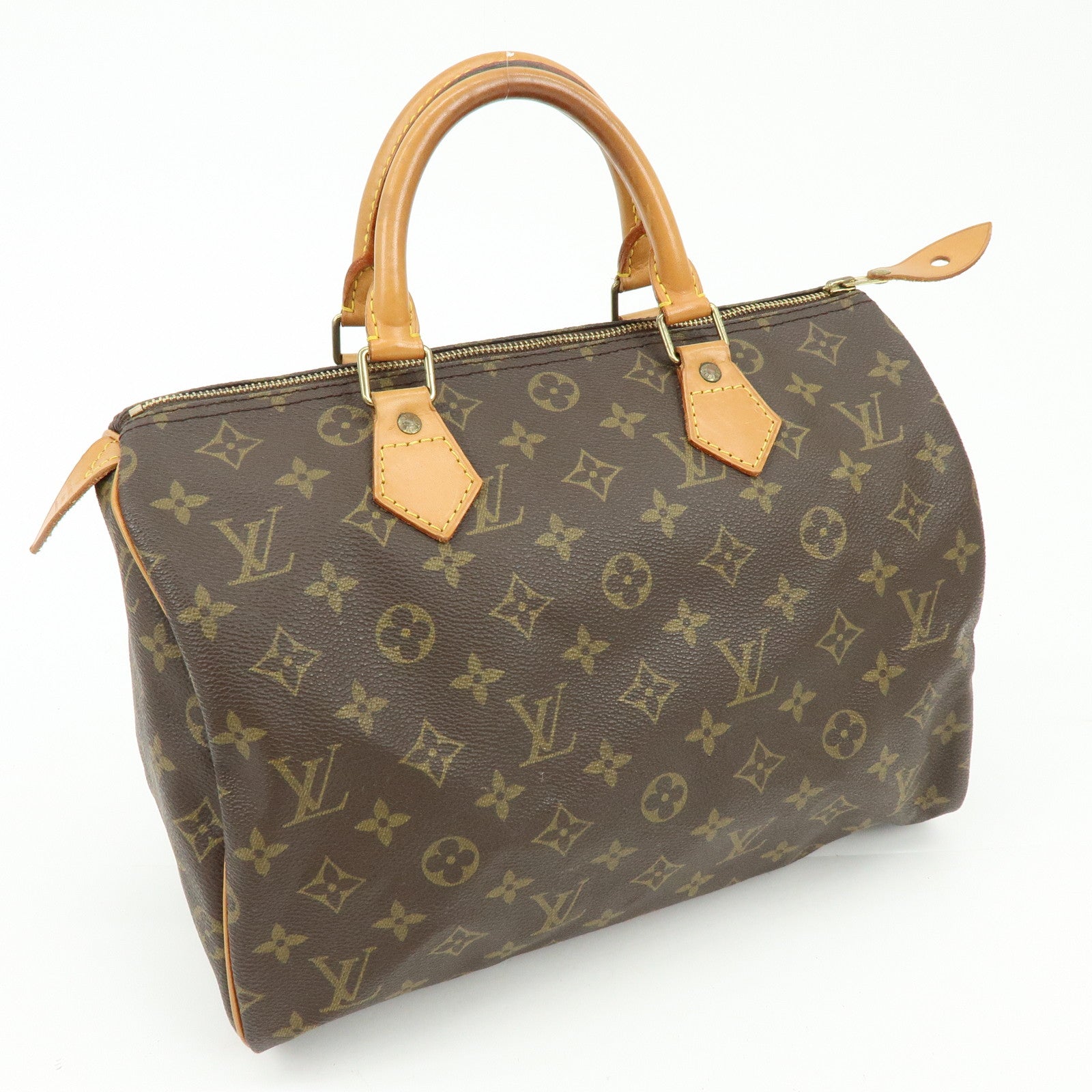 Louis Vuitton Monogram Speedy 30 Boston Bag Hand Bag Brown M41526