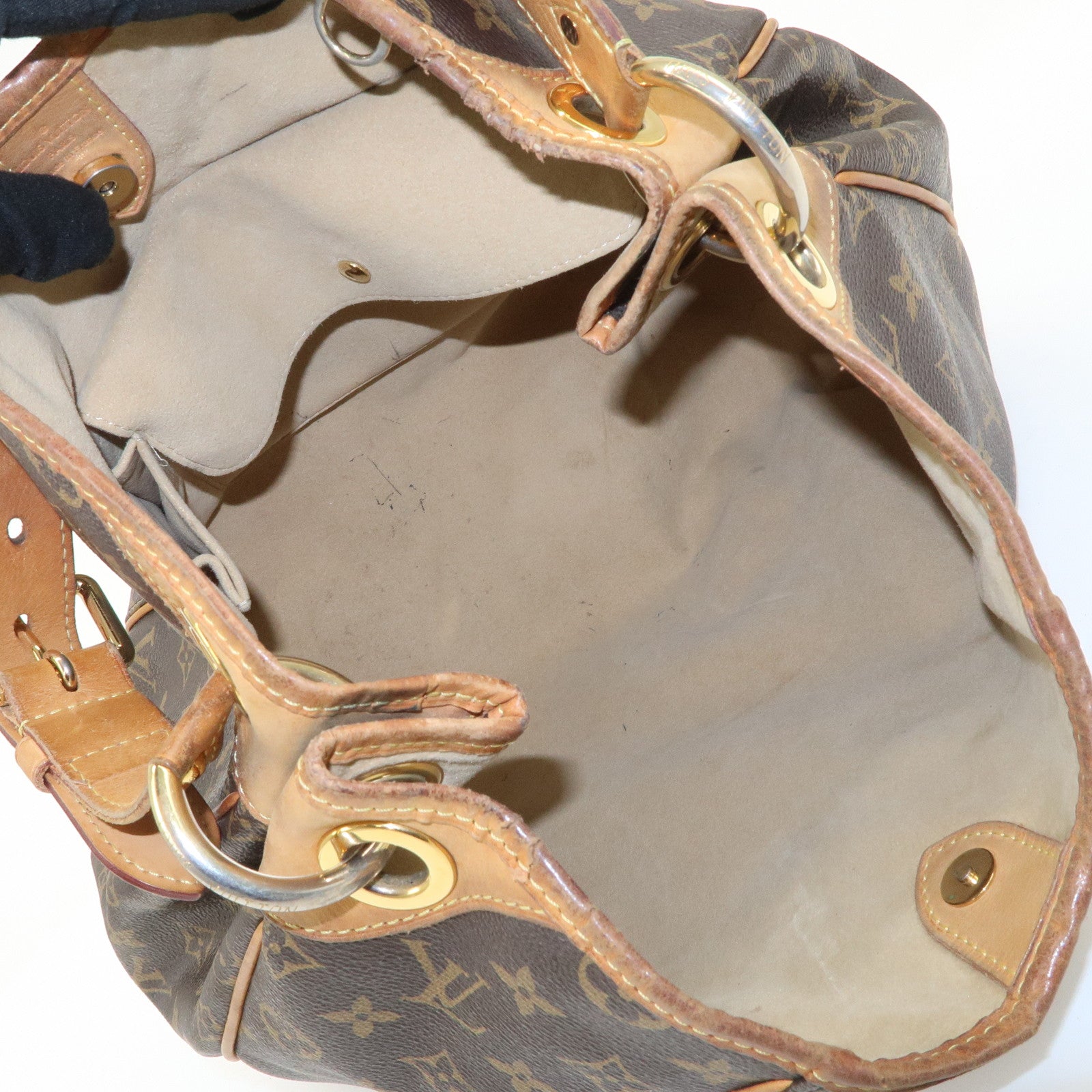 Louis Vuitton Monogram Galliera PM Shoulder Bag Brown M56382