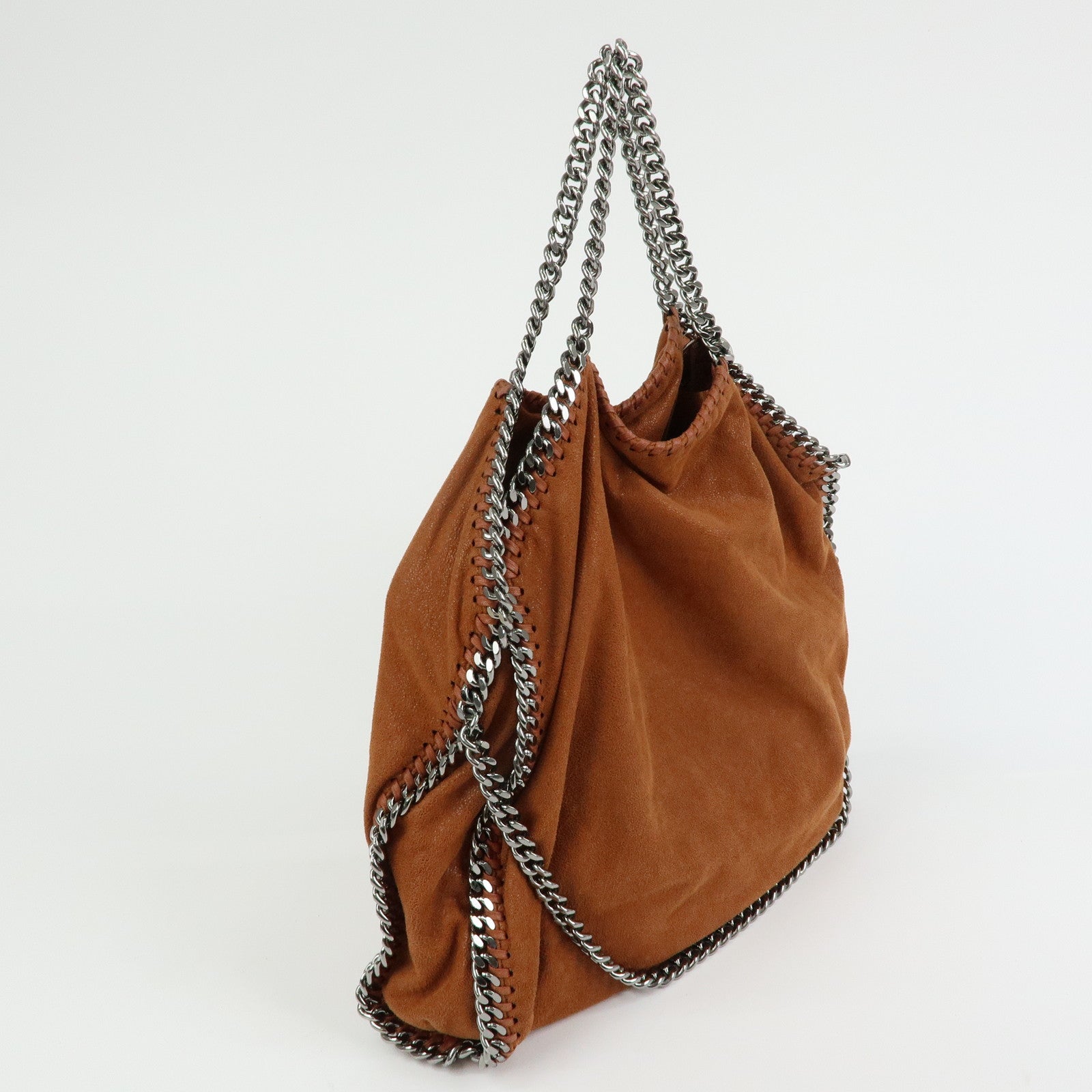 STELLA MCCARTNEY Falabella Polyester 2Way Bag Hand Bag Brown