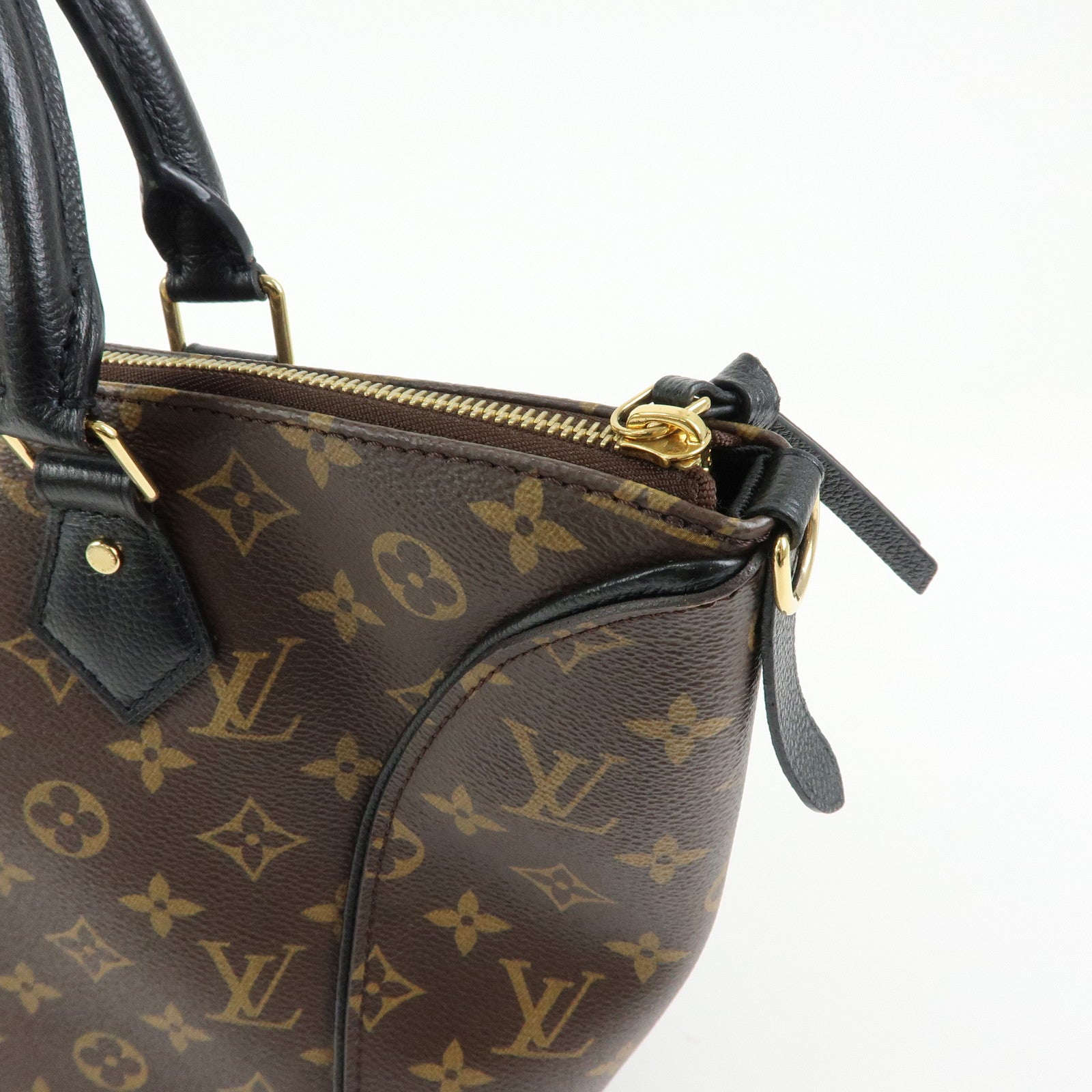 Louis Vuitton Monogram Canvas Leather Tournelle PM 2Way Bag M44057