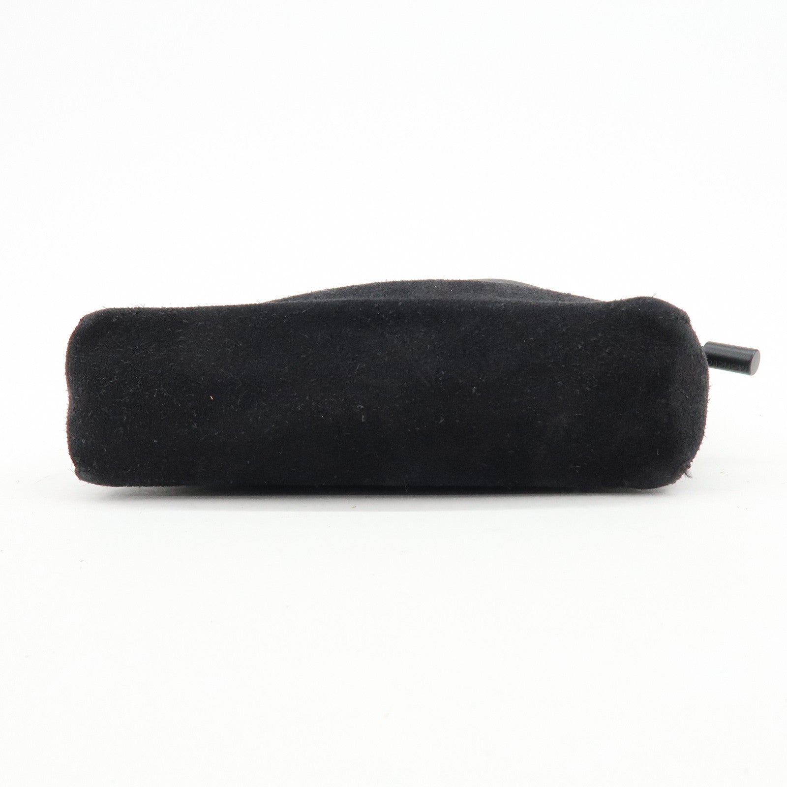 MONCLER Nylon Suede Leather Shoulder Bag Tech Phone Bag Black