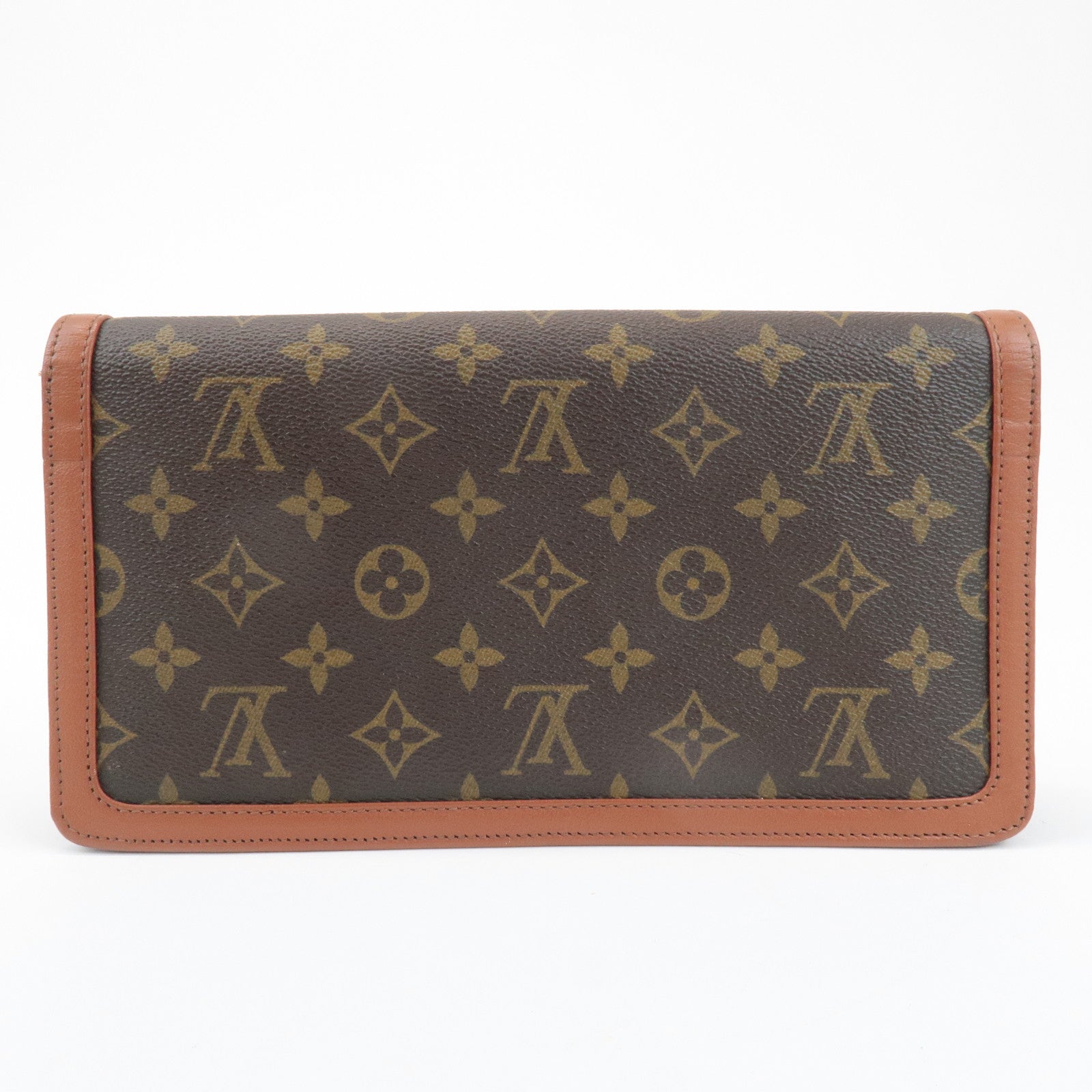 Louis Vuitton Monogram Leather Pochette Damme PM Clutch Bag M51812
