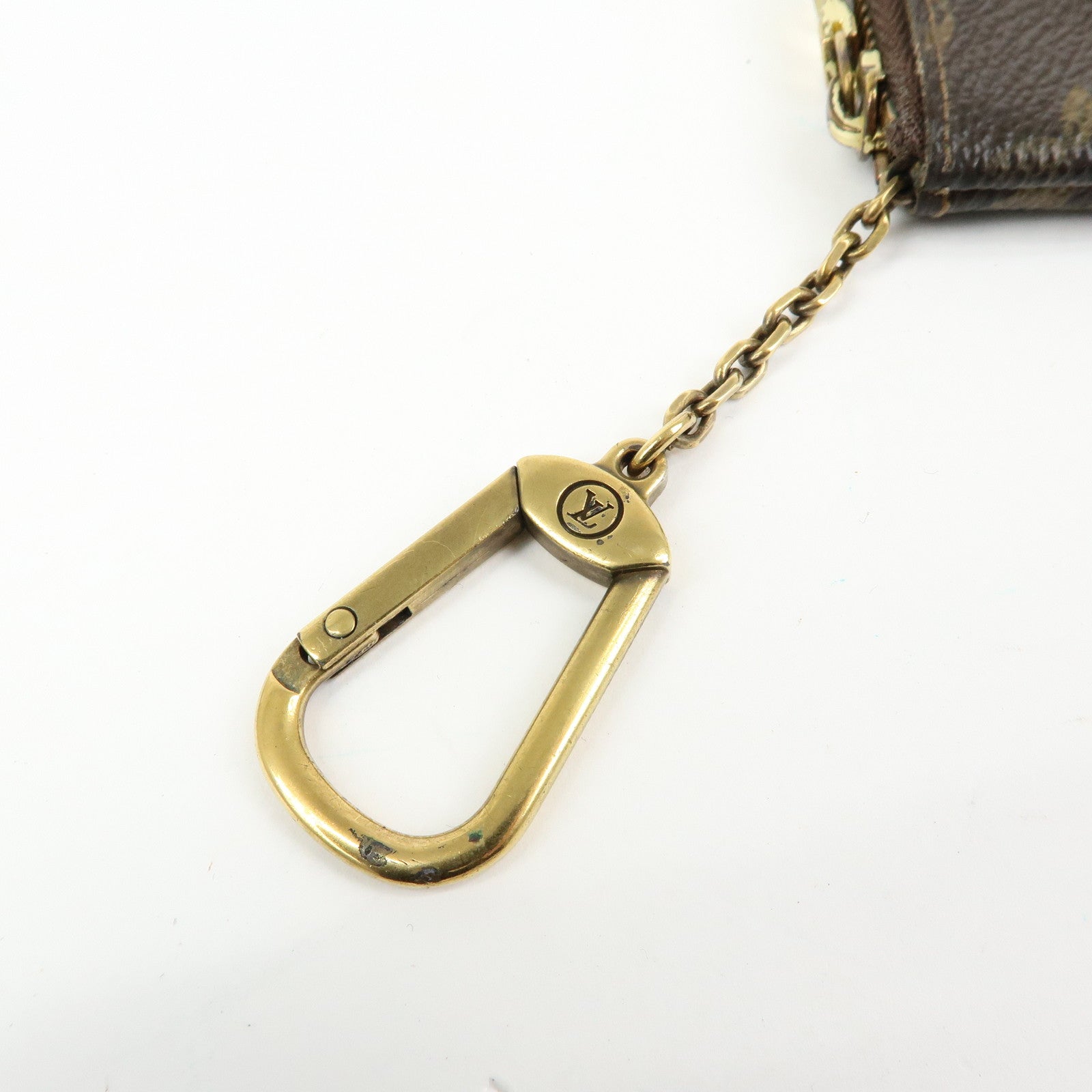 Louis Vuitton Monogram Pochette Cles Coin Case Key Case M62650