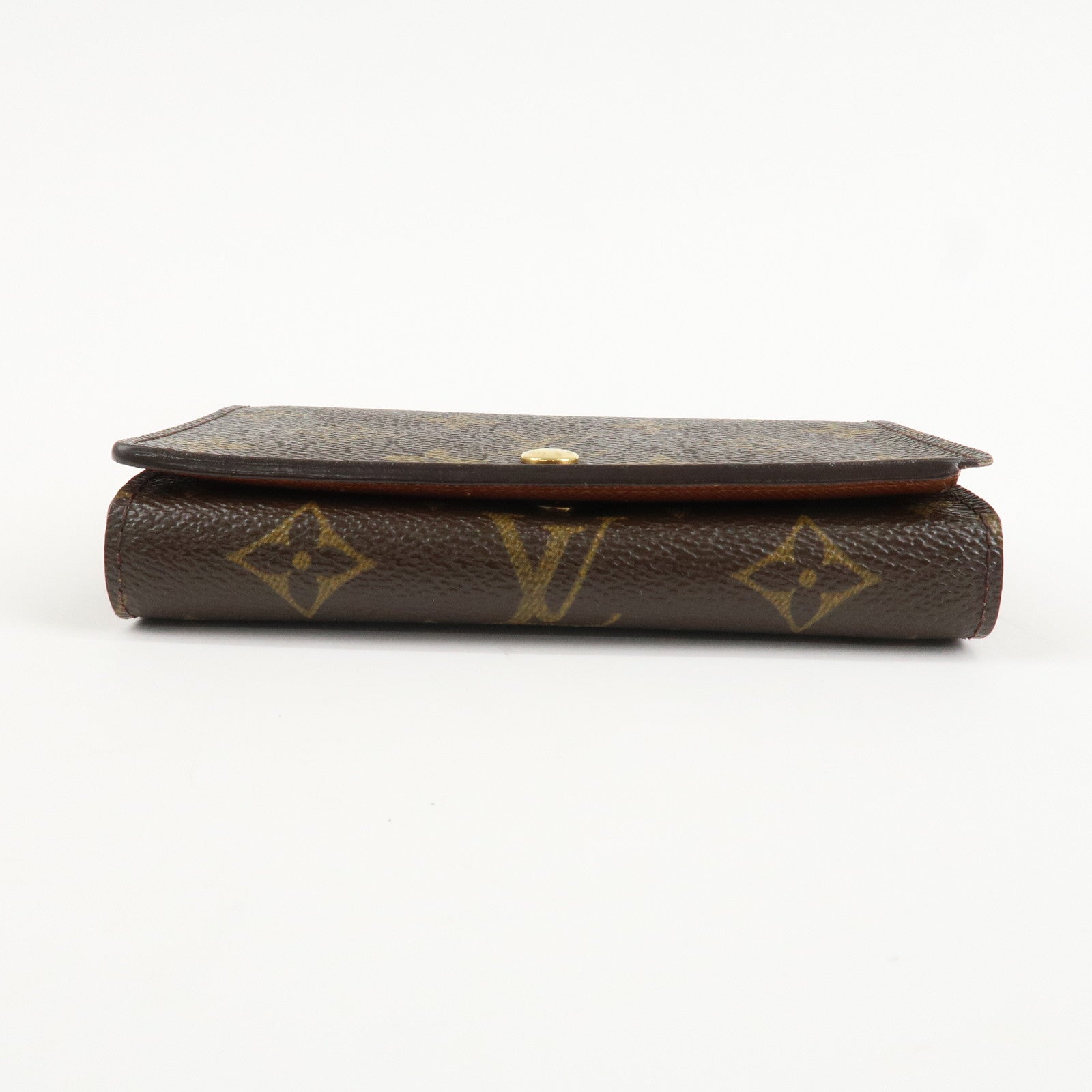 Louis Vuitton Monogram Porte Monnaie Zip Bifold Wallet M61735 Used