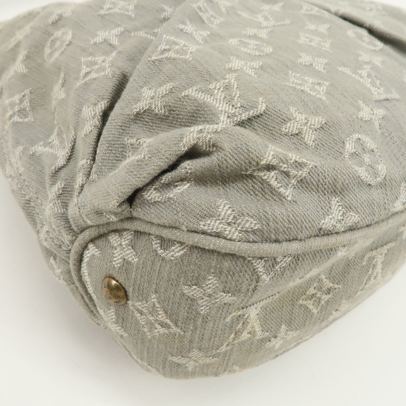 Louis Vuitton Monogram Denim Slightly Shoulder Bag Green M95834