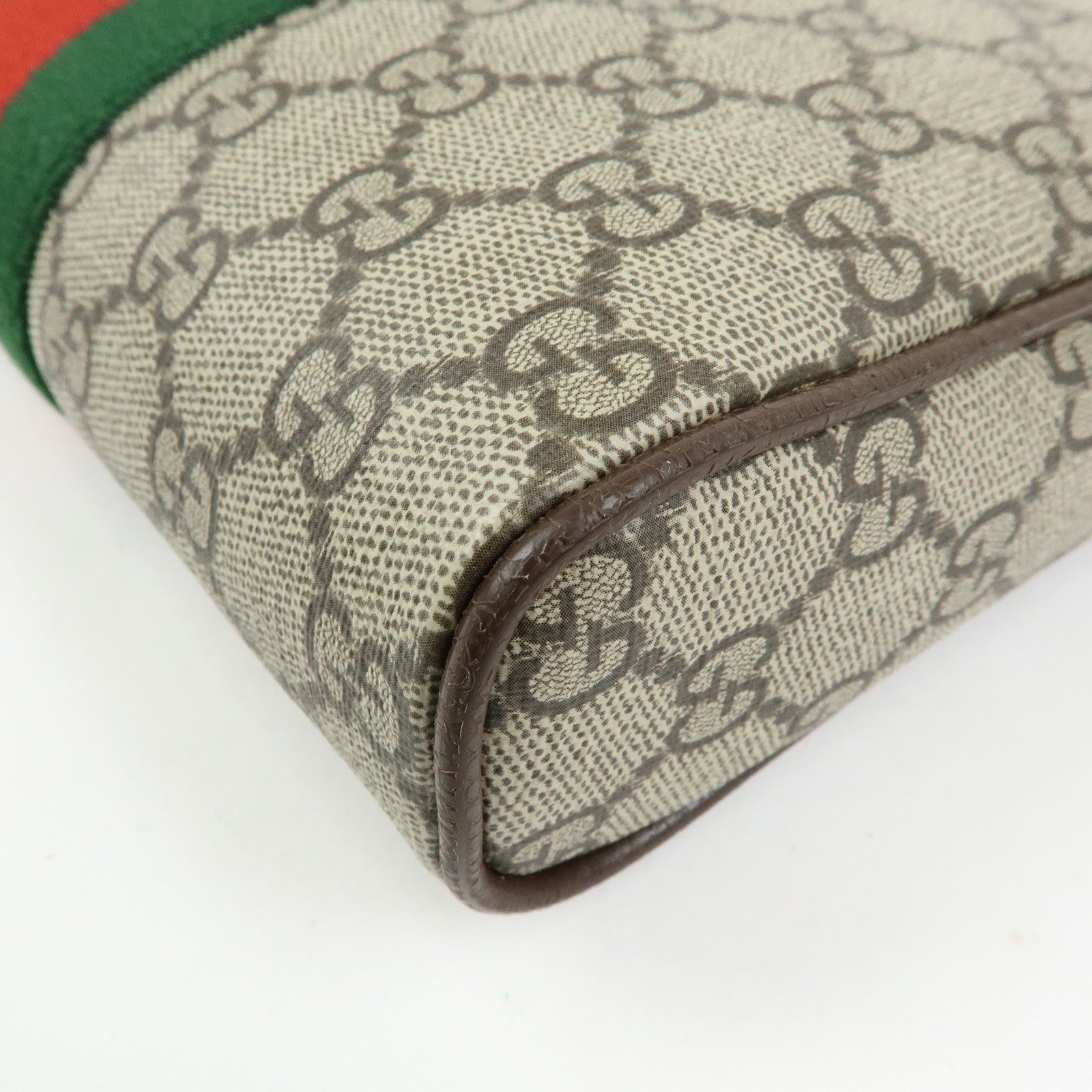 GUCCI Ophidia GG Supreme Canvas Leather Shoulder Bag Beige 547926