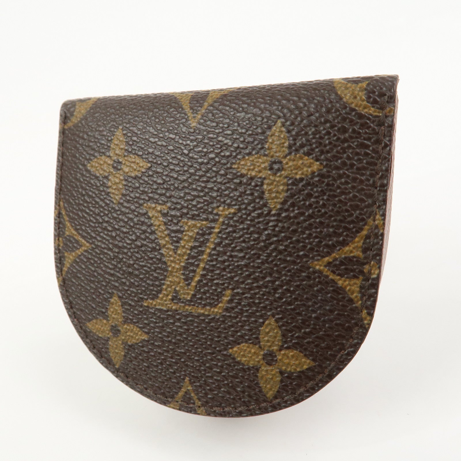 Louis Vuitton Monogram Portemonnaie Cuvette Coin Case Brown M61960