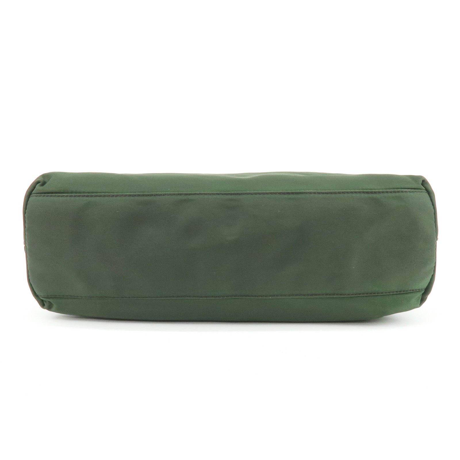 PRADA Triangle Logo Nylon Shoulder Bag Hand Bag Green B6242