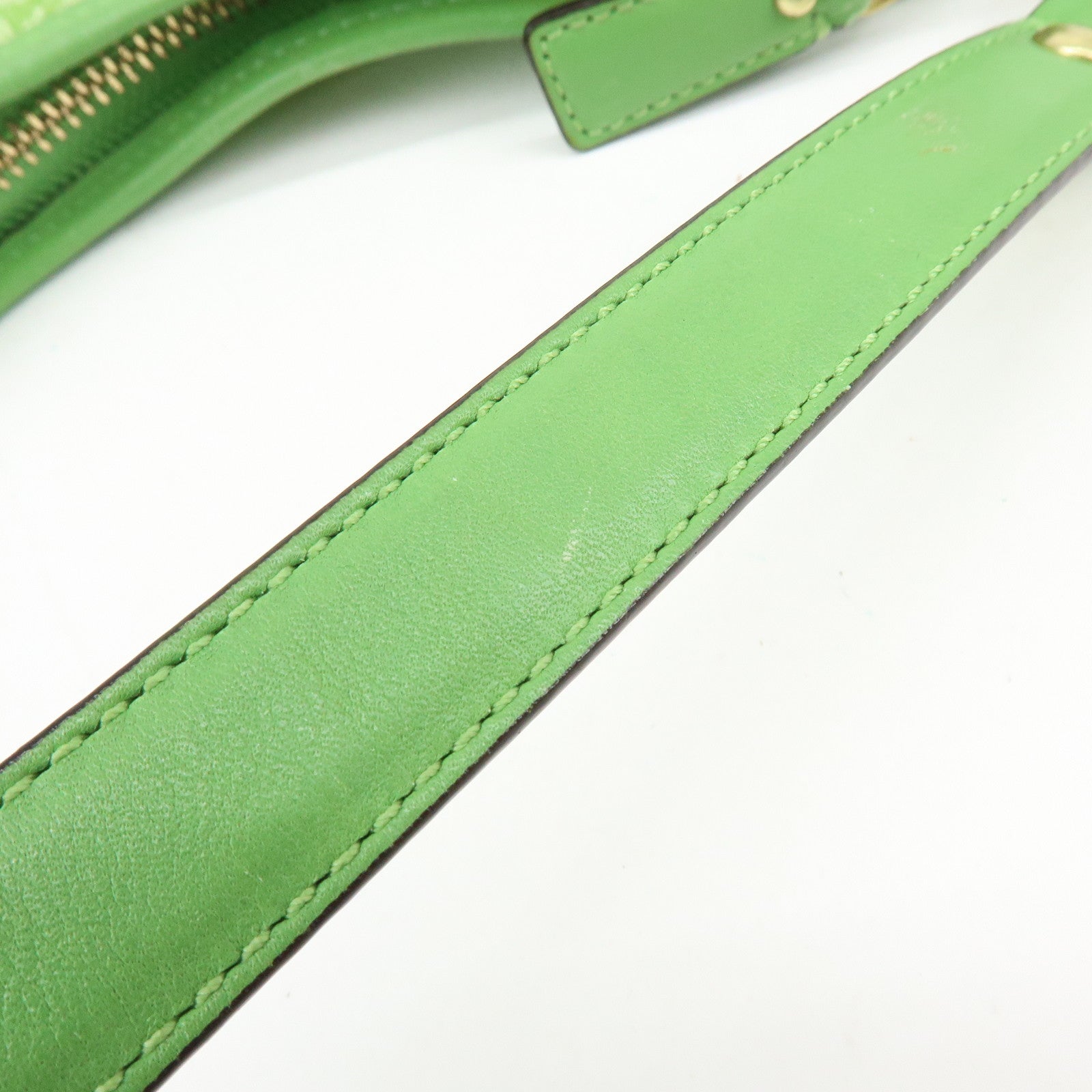 COACH Signature PVC Leather 2Way Bag Shoulder Bag Hand Bag Green