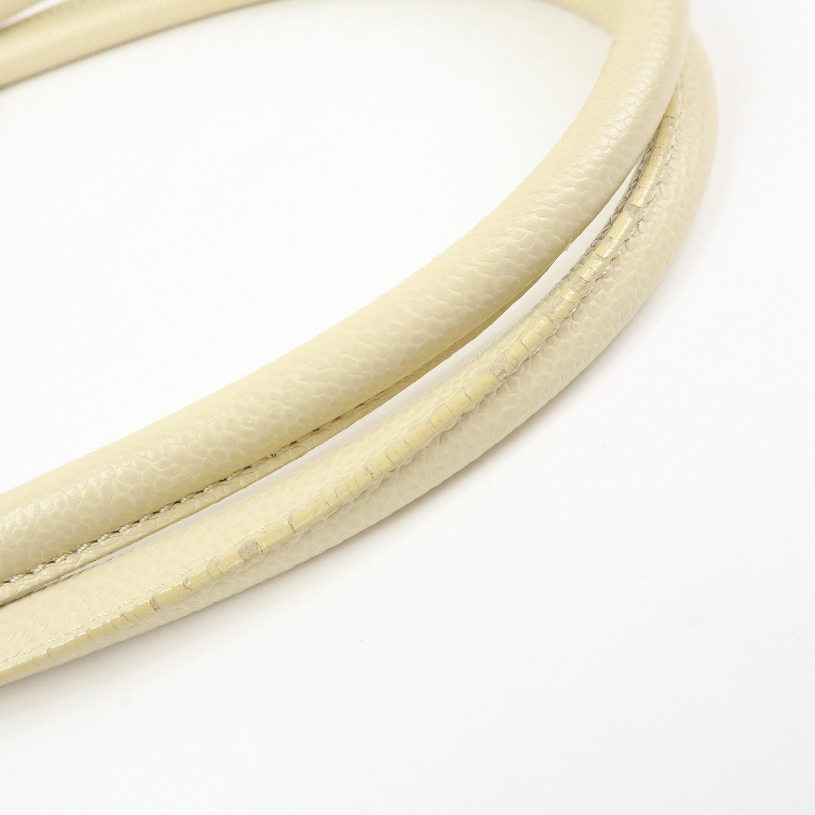 CHANEL COCO Mark Caviarskin Shoulder Bag Tote Bag Ivory