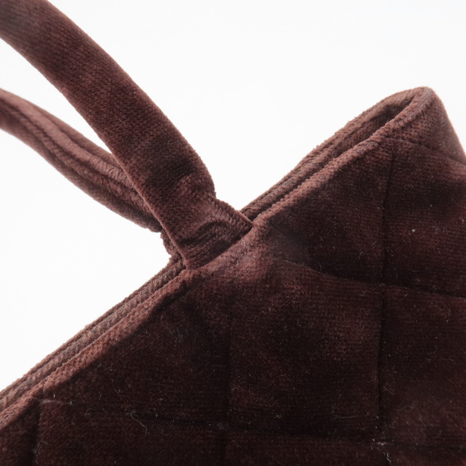 CHANEL Matelasse COCO Mark Velour Medalion Tote Bag Hand Bag A01804 Used