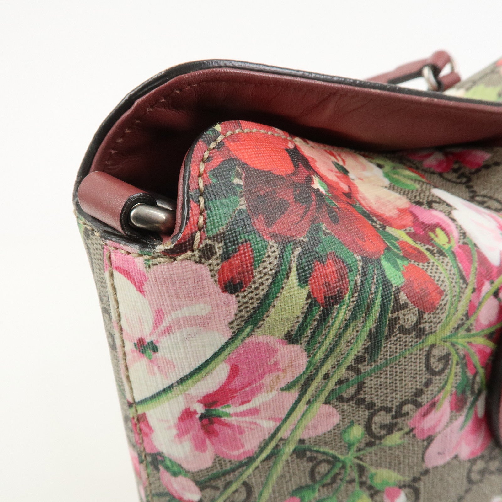 GUCCI GG Blooms GG Supreme 2Way Hand Shoulder Bag Floral 429147