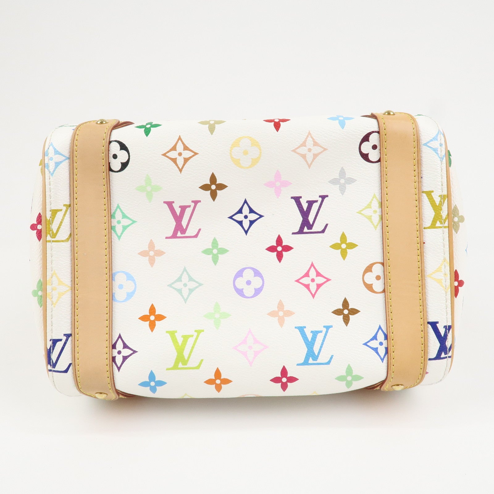 Louis Vuitton Monogram Multicolor Priscilla Hand Bag Blanc M40096