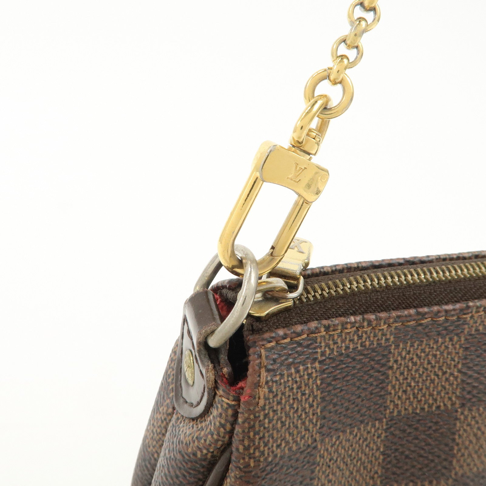 Louis Vuitton Damier Ebene Eva 2Way Hand Bag Shoulder Bag N55213