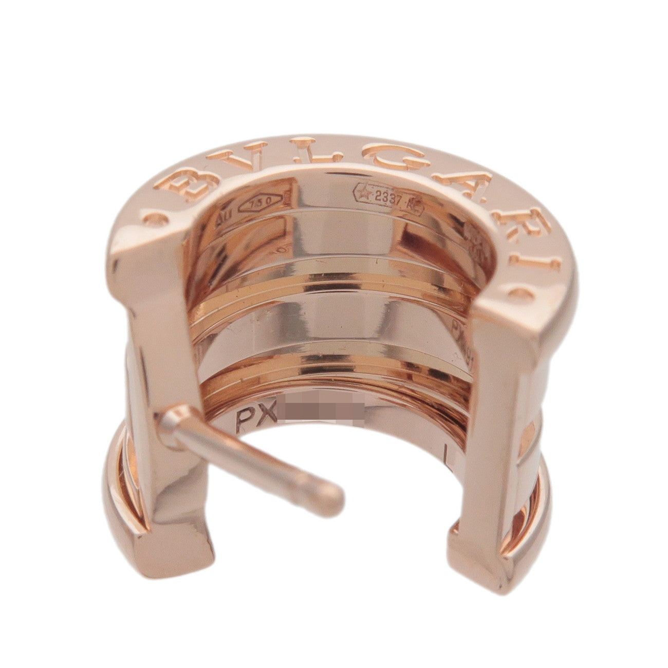 BVLGARI B-zero1 Hoop Earrings K18 750PG Rose Gold