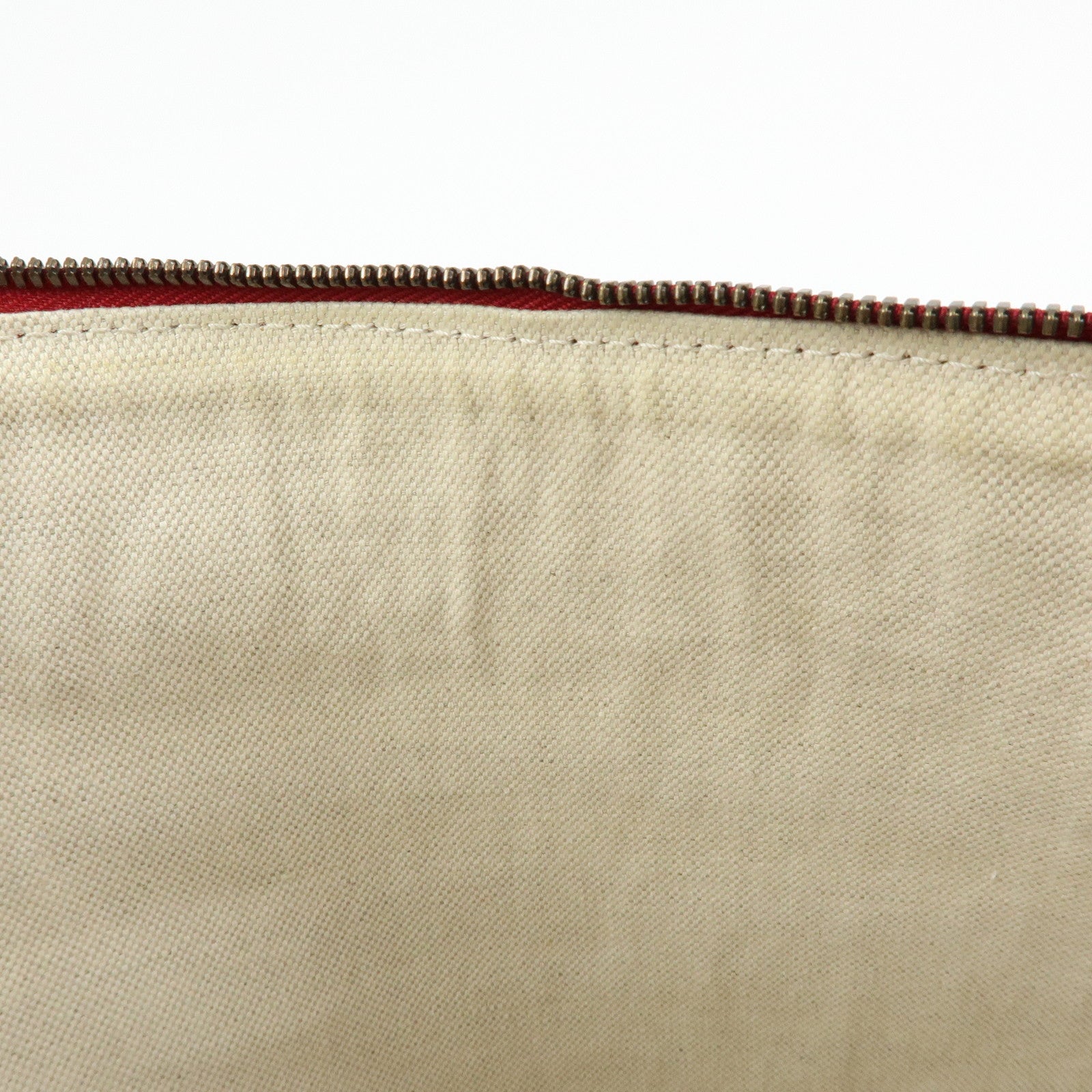 GUCCI Logo Sherry Half Moon Leather Shoulder Bag Red 523588