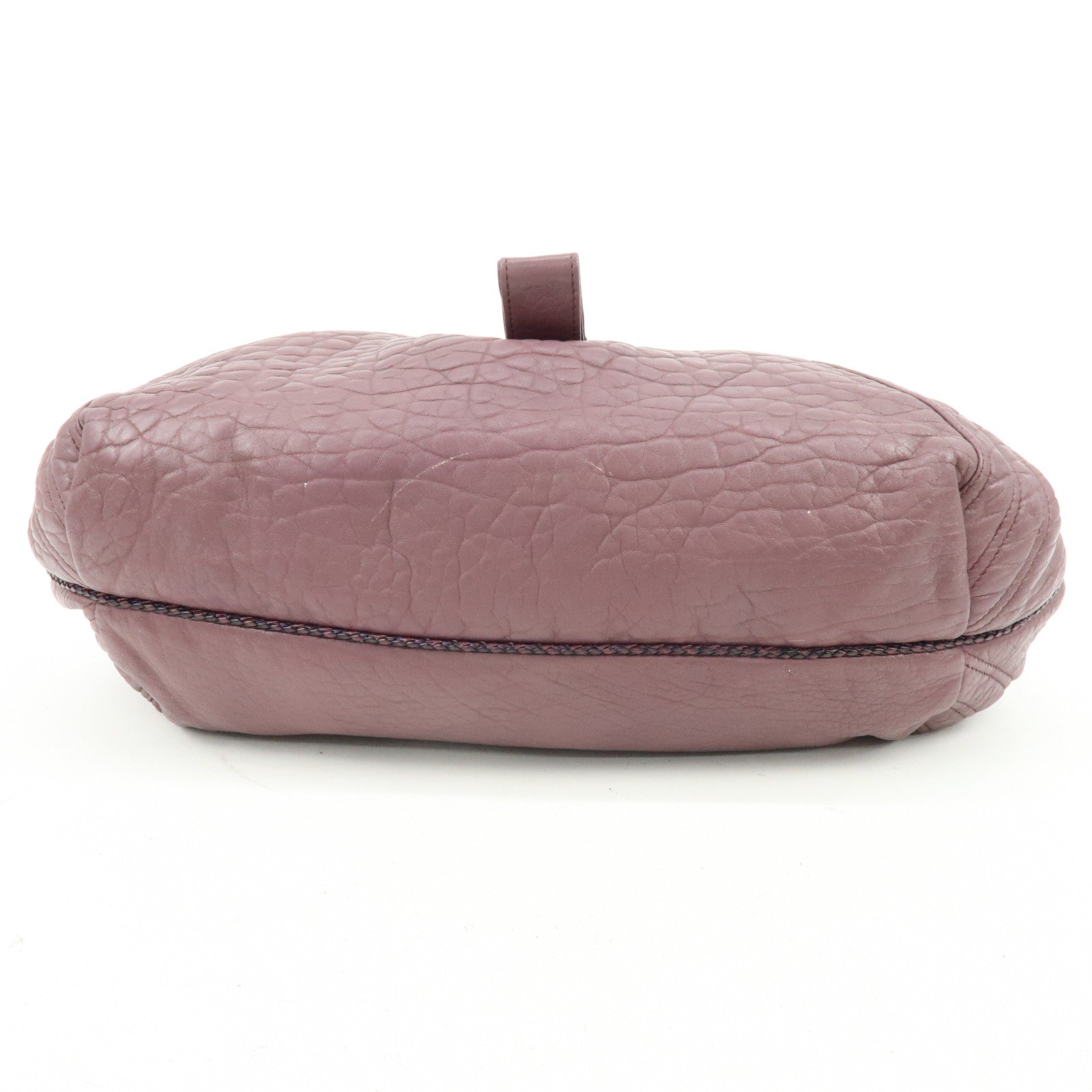 FENDI Leather Spy Bag Hand Bag Shoulder Bag Purple 8BR511