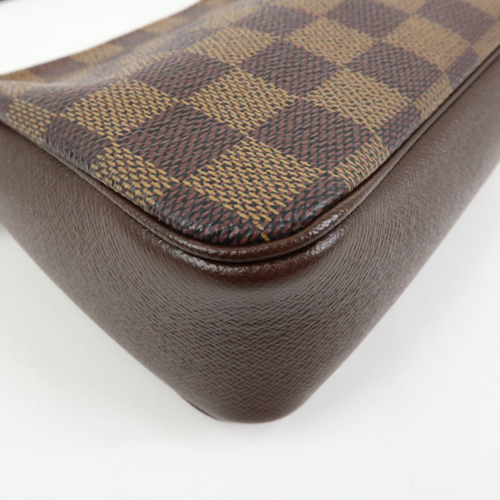 Louis Vuitton Damier Trousse Makeup Accessory Pouch Brown N51982