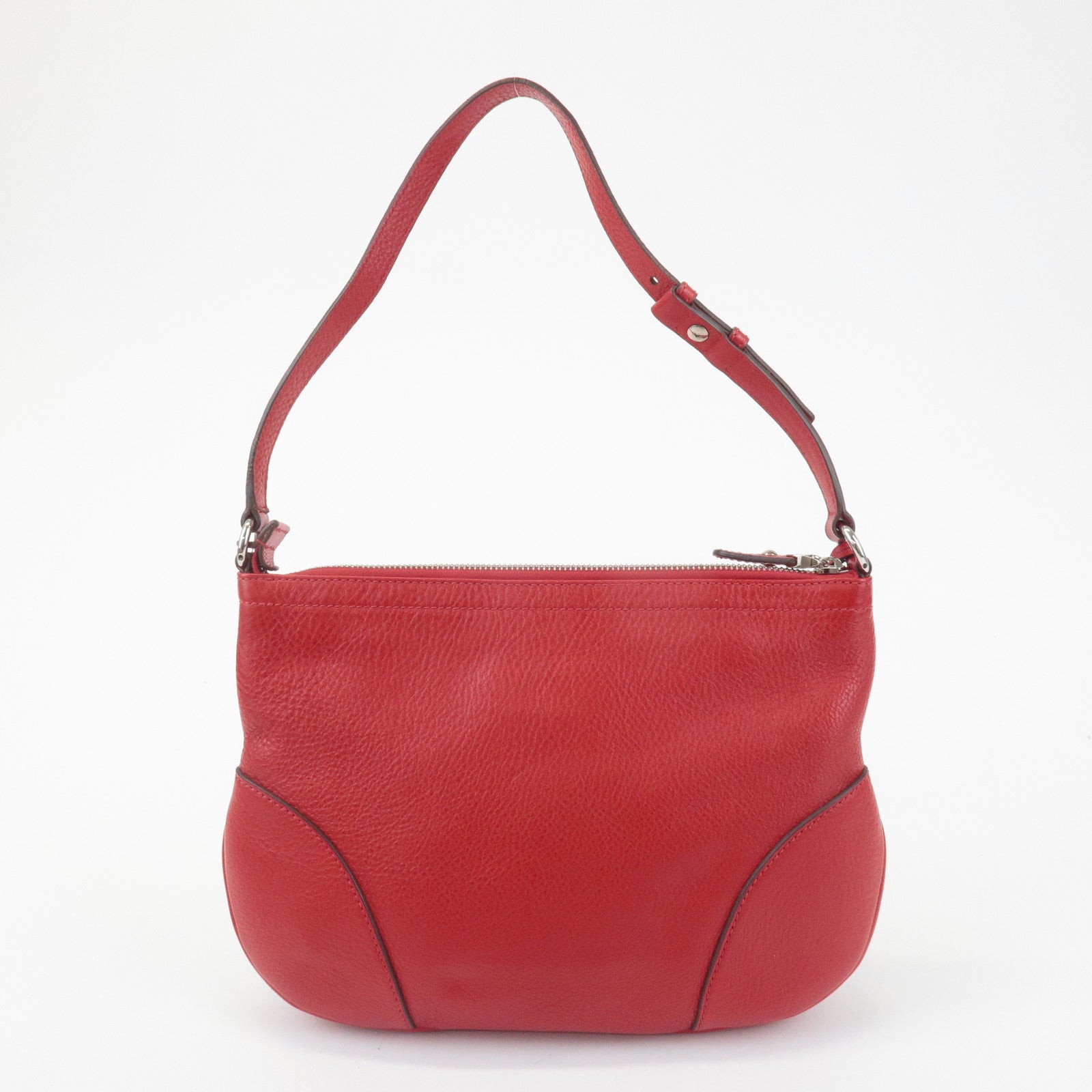 Ferragamo Gancini Leather Shoulder Bag Ferragamo Red Used