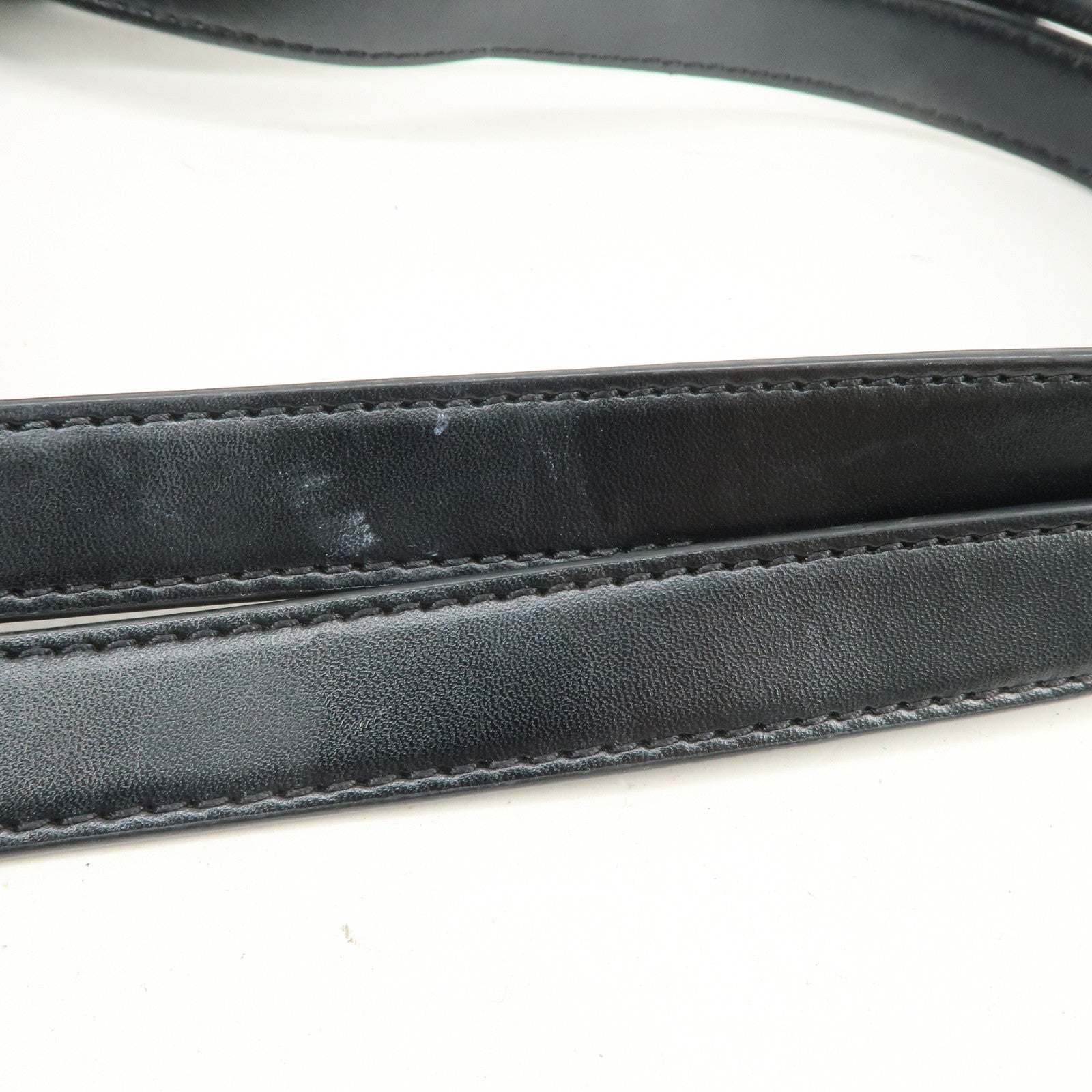 MICHAEL KORS Logo Leather Shoulder Bag Hand Bag Black