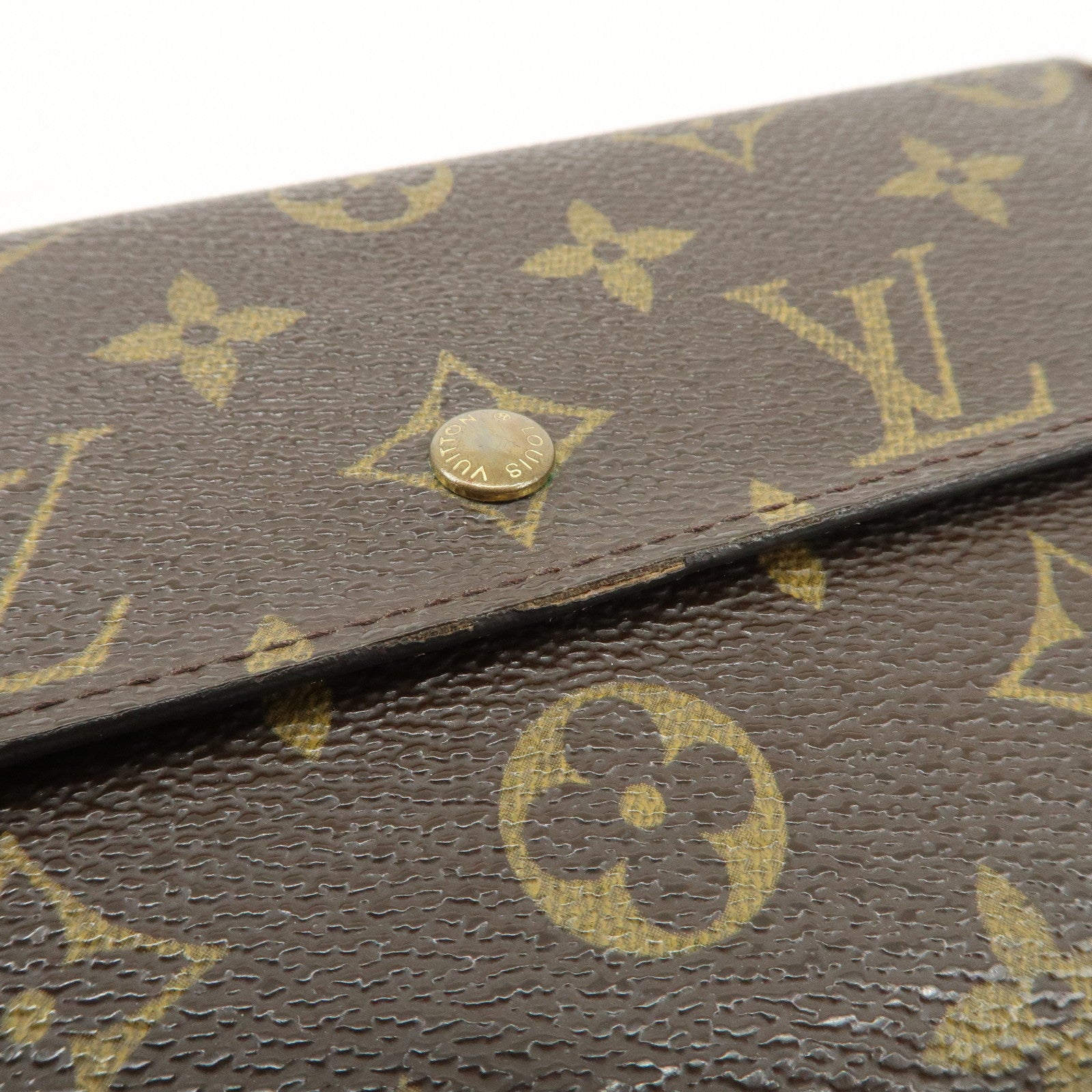 Louis Vuitton Set of 2 Monogram Canvas Long Wallet M61217 M61215 Used
