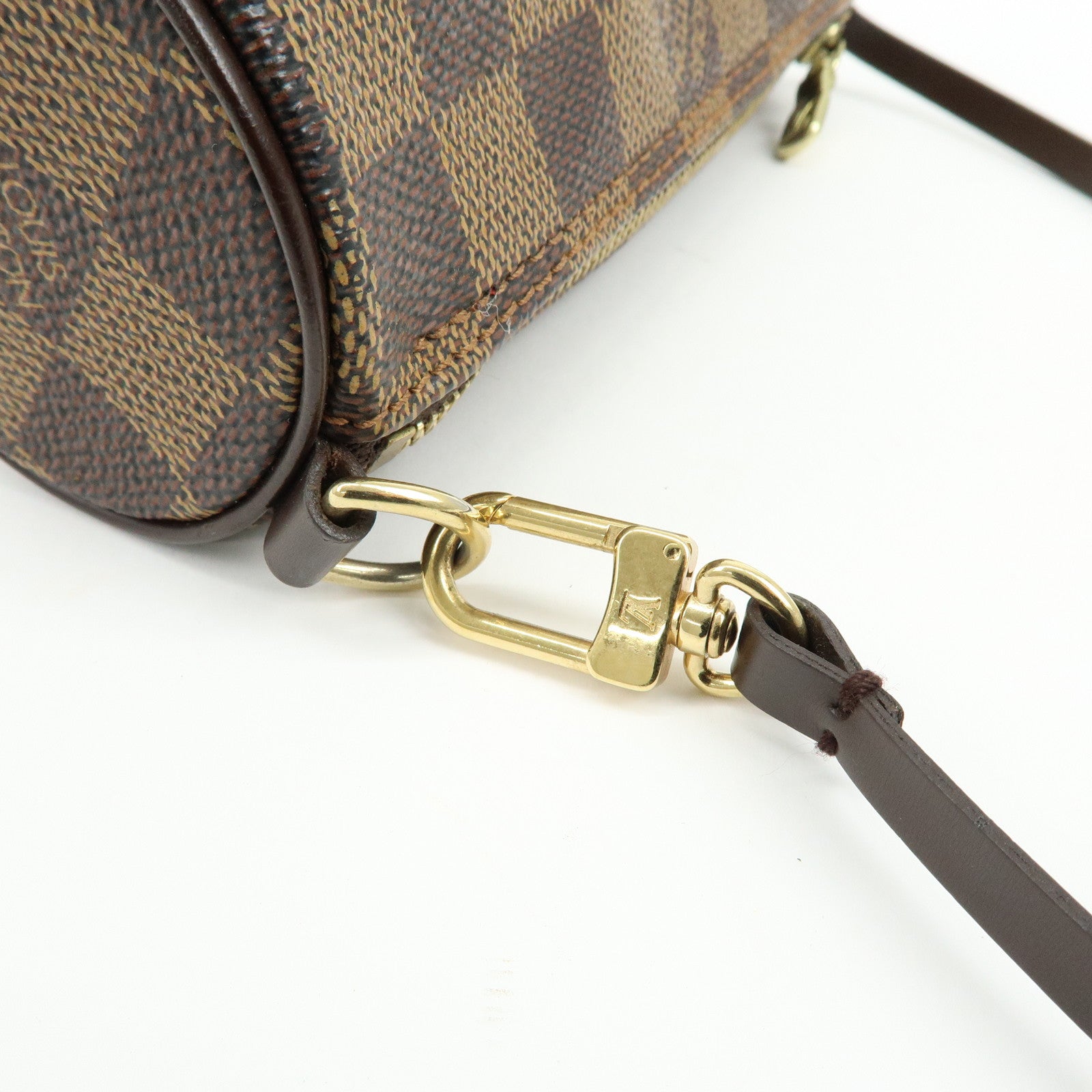 Louis Vuitton Damier Ebene Mini Pouch for Papillon Bag Brown