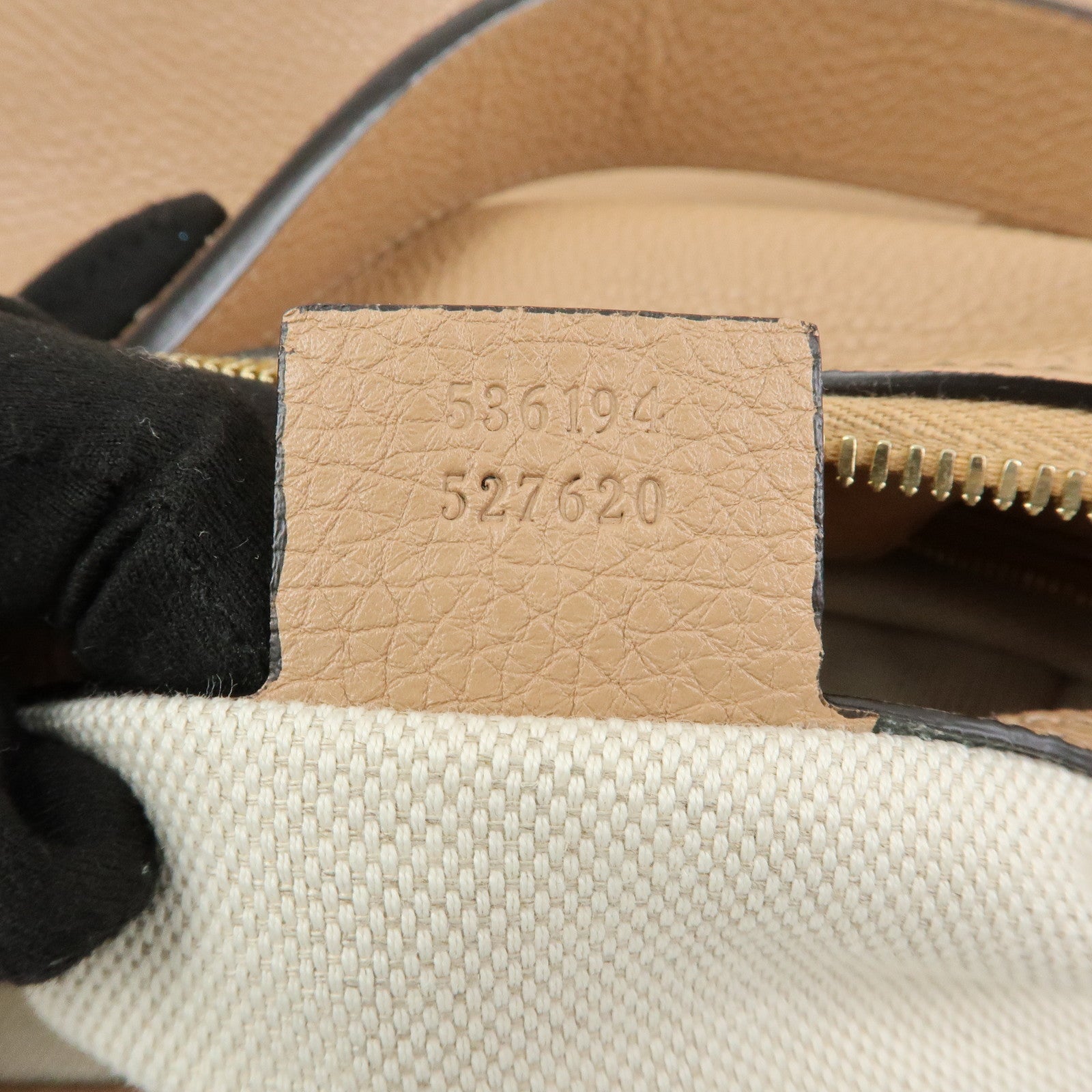 GUCCI SOHO 2Way Bag Hand Bag Shoulder Bag Beige 536194