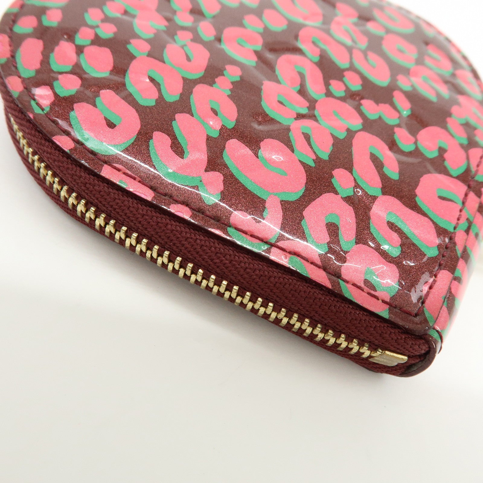 Louis Vuitton Monogram Vernis Porte Monnaie Coeur Coin Case M91474