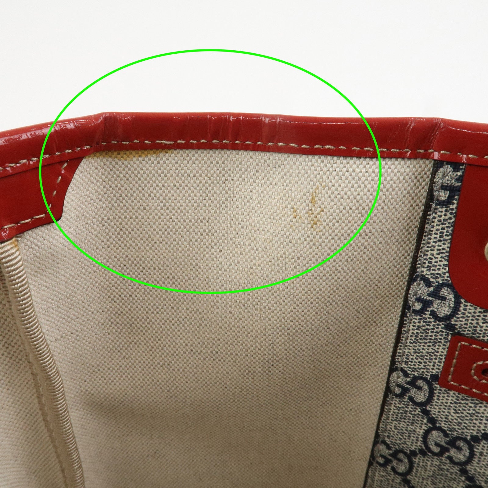 GUCCI JOY Collection GG Supreme PVC Patent Leather Tote Bag 197953