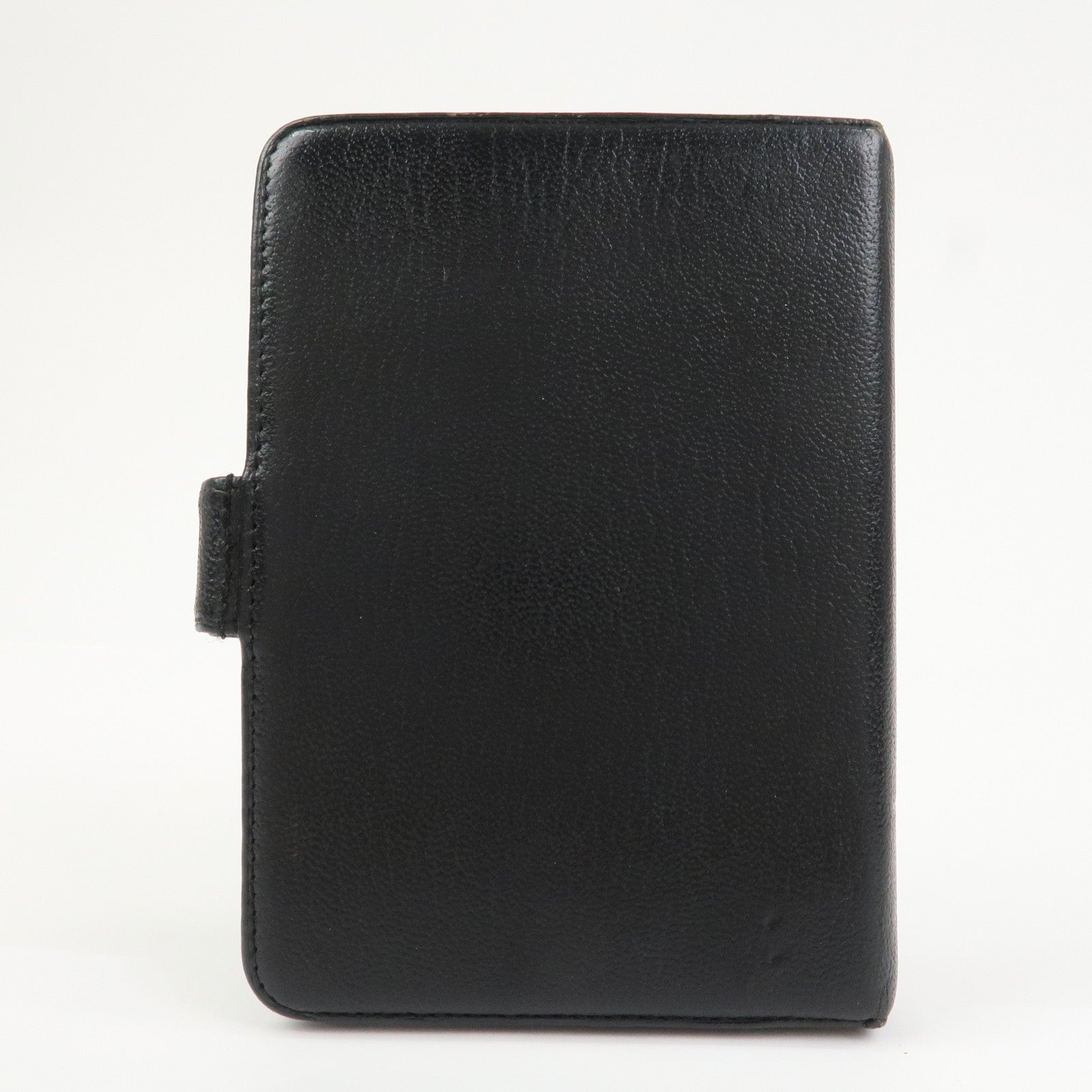 CHANEL COCO Mark Leather Planner Cover Agenda Black