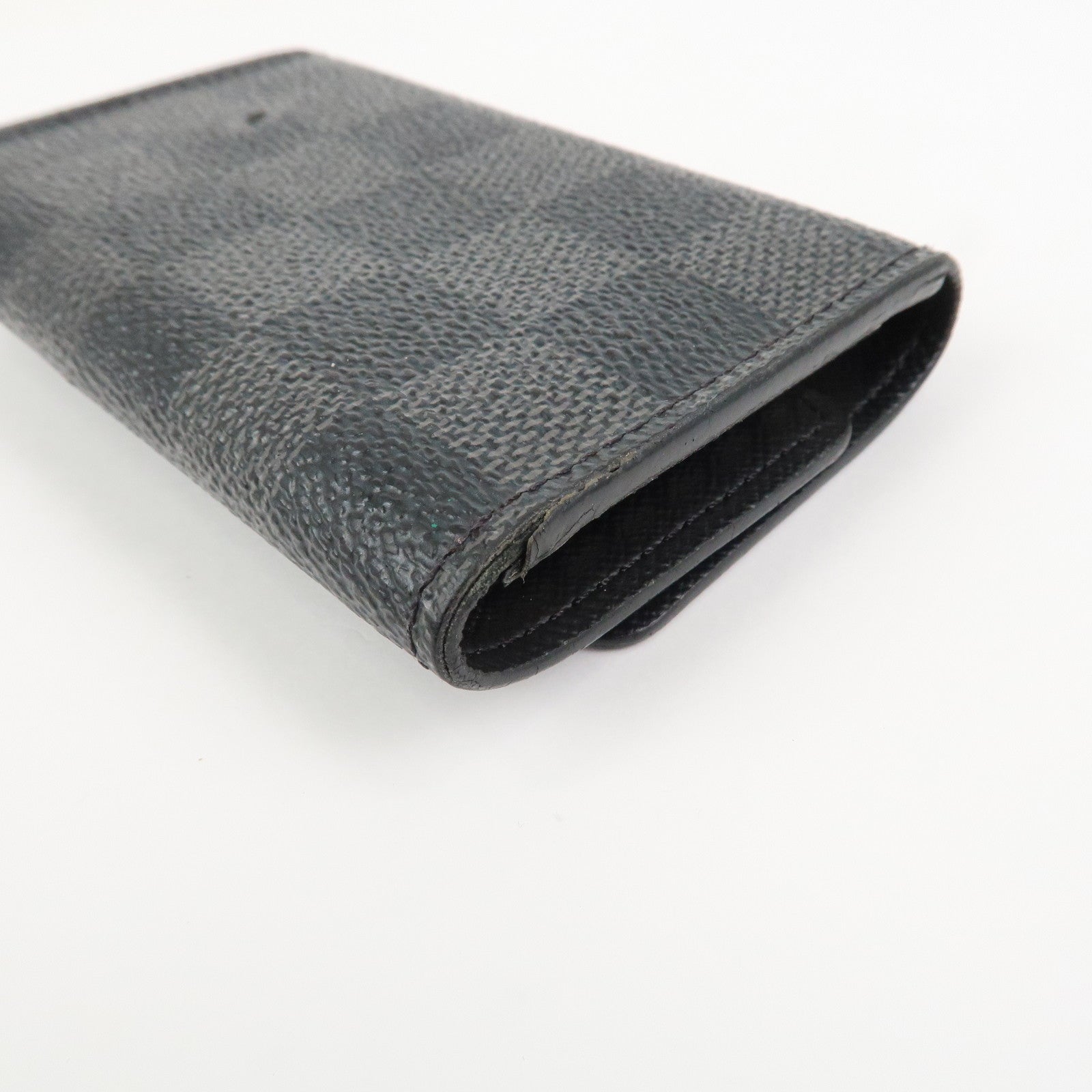 Louis Vuitton Damier Graphite Multicle 6 Key Case Gray Black N62662