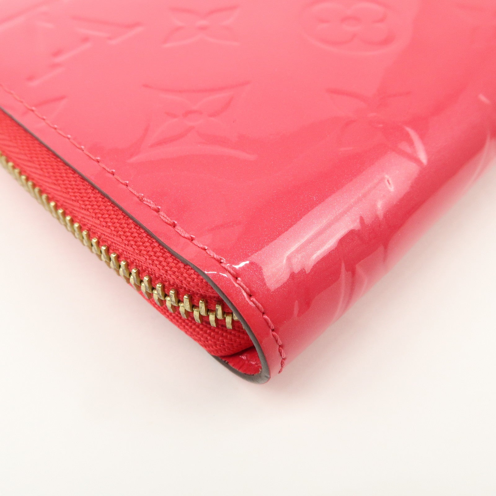 Louis Vuitton Monogram Vernis Round Zippy Wallet Hot Pink M93058 Used