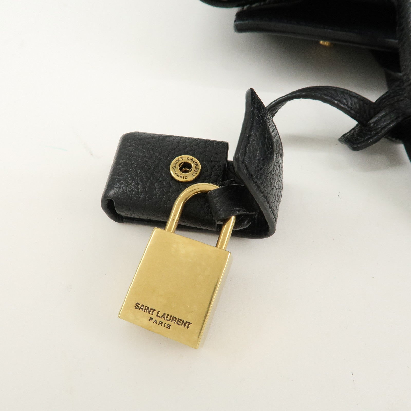 SAINT LAURENT PARIS Sac De Jour 2WAY Bag Hand Bag Black 717449