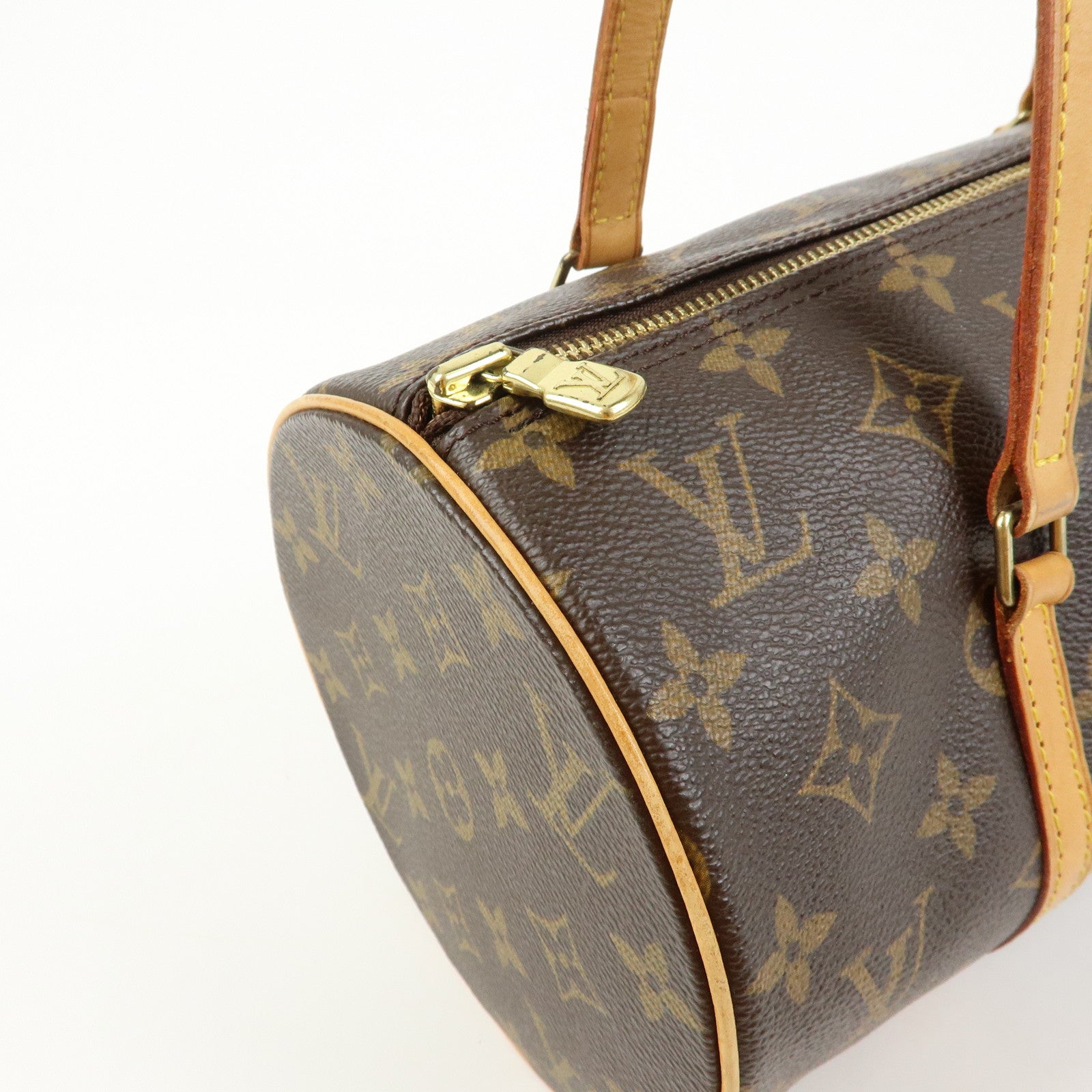 Louis Vuitton Monogram Papillon 30 Hand Bag Brown M51385