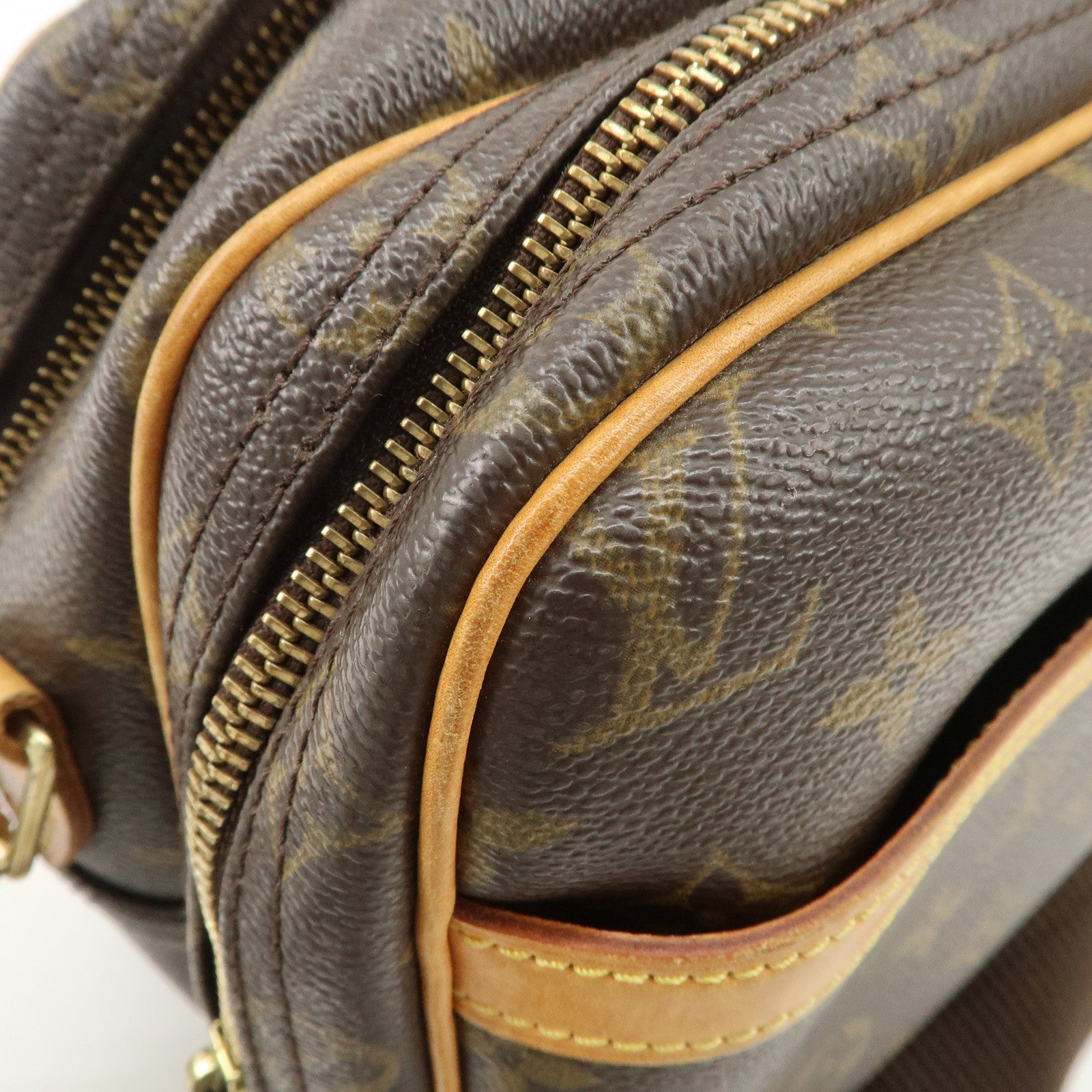 Louis Vuitton Monogram Reporter PM Shoulder Bag Brown M45254 Used