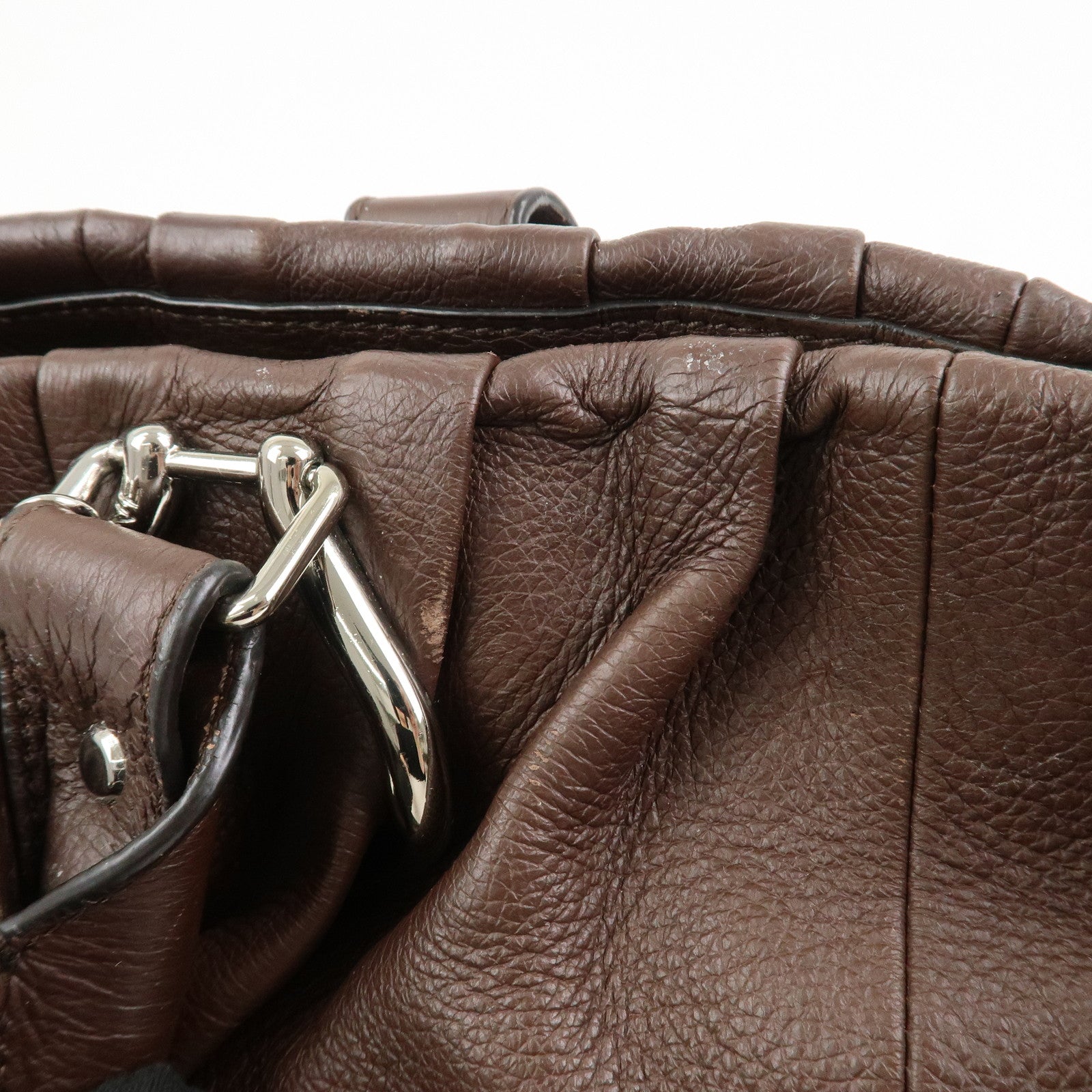CELINE Macadam Leather Pillow Small 2Way Bag Shoulder Bag Hand Bag