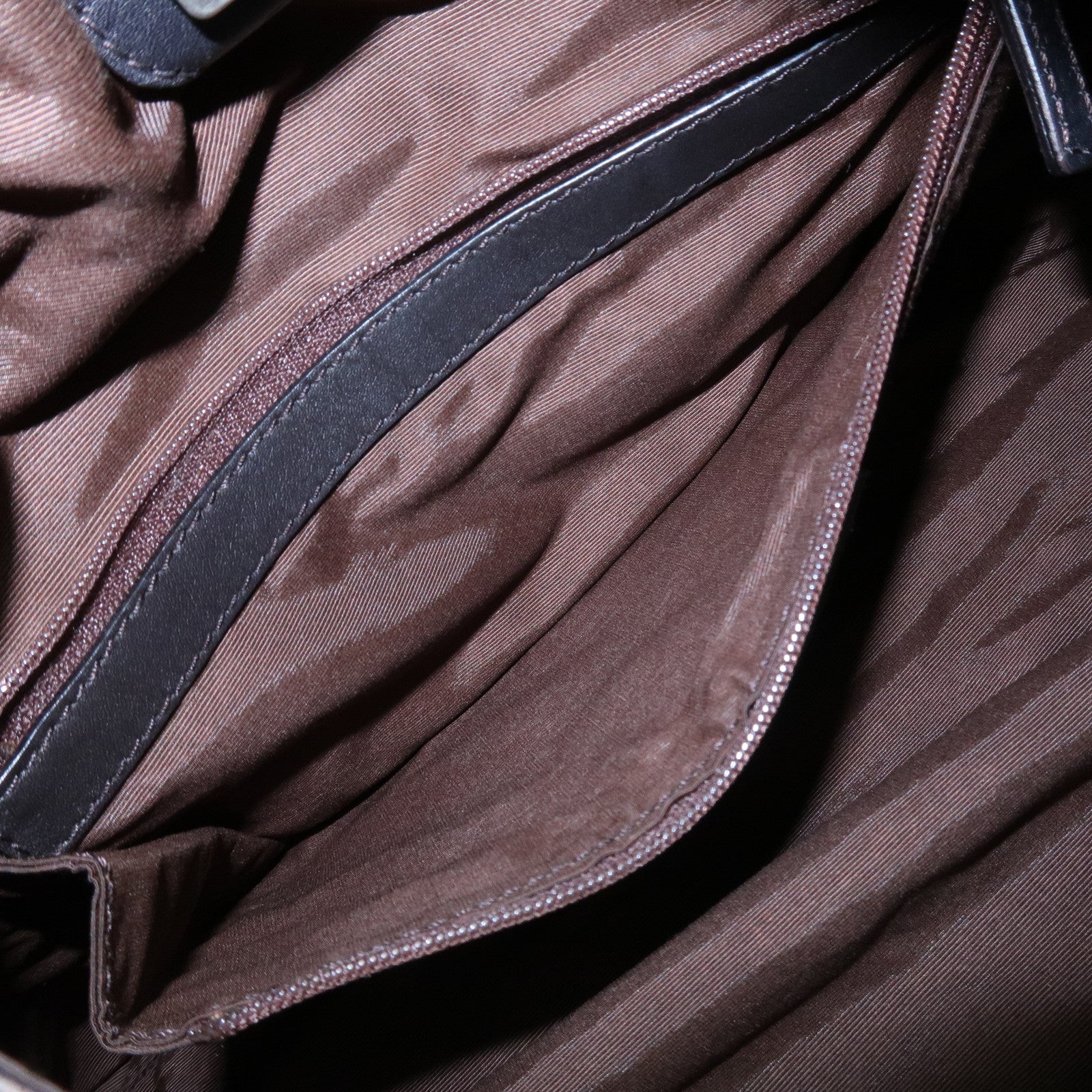 GUCCI GG Monogram Canvas Leather Tote Bag Hand Bag Brown 76554