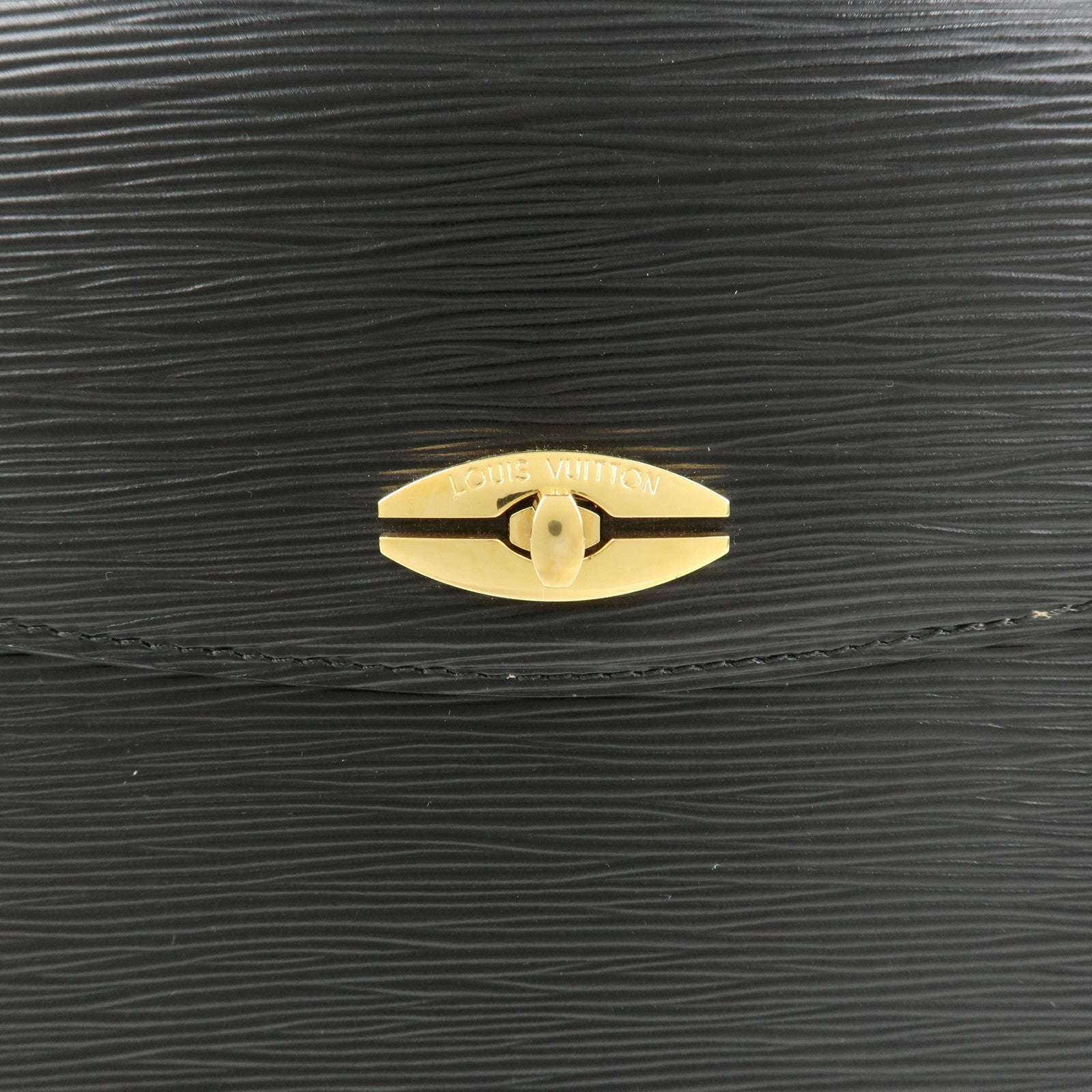 Louis Vuitton Epi Leather Malesherbes Hand Bag Noir M52372