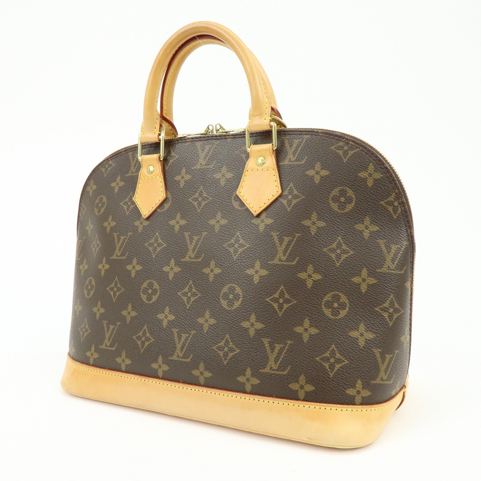 Louis Vuitton Monogram Alma Hand Bag Brown M51130