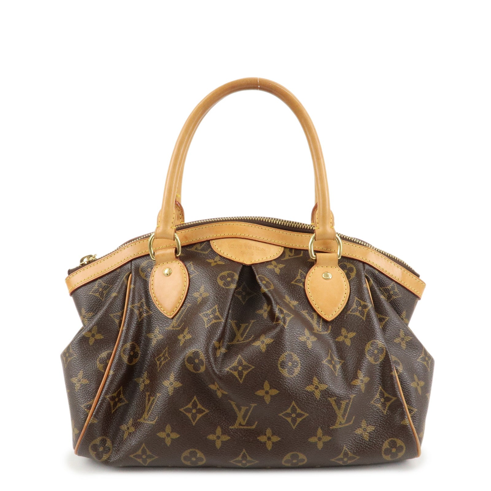 Louis Vuitton Monogram Canvas Tivoli PM Hand Bag Brown M40143 Used