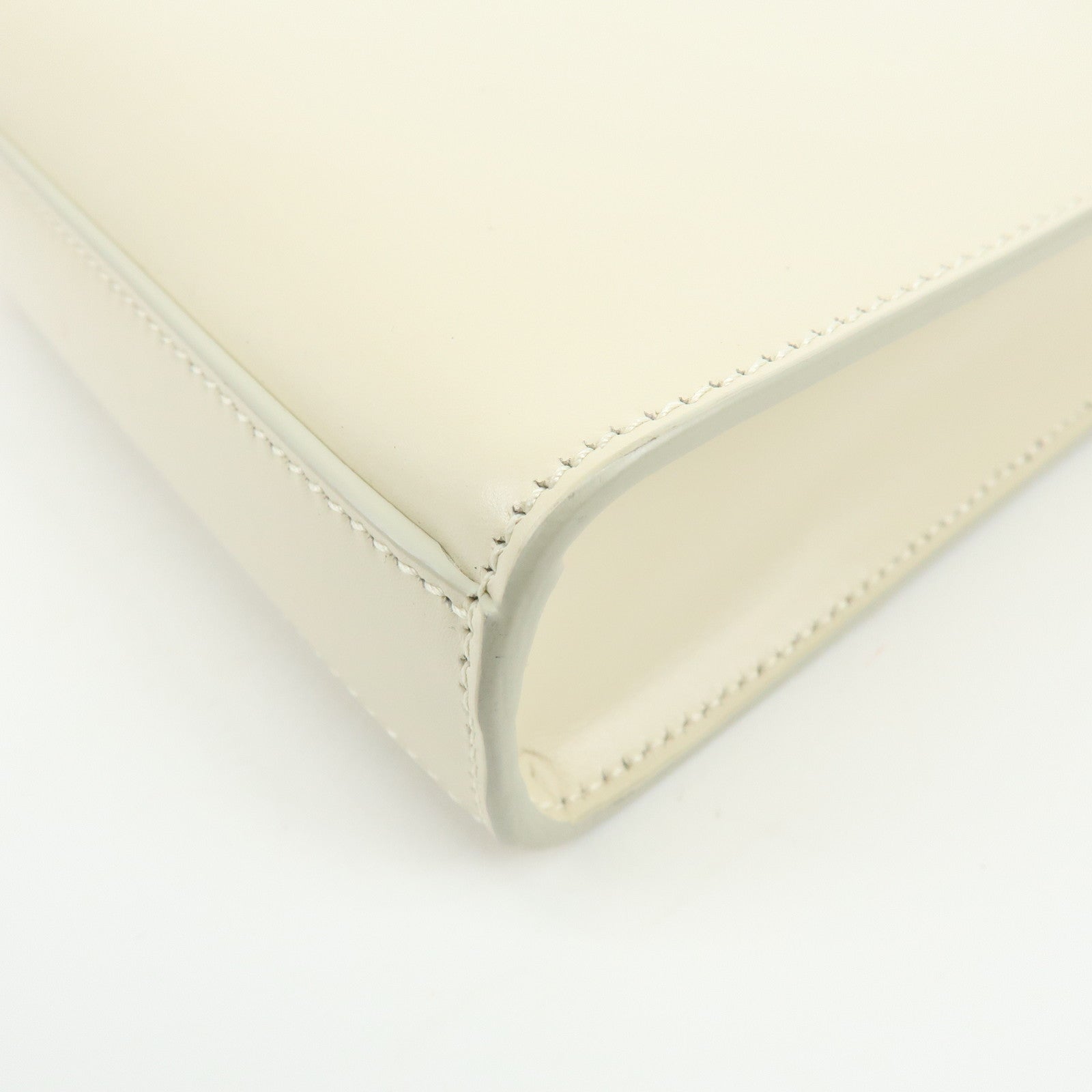 JIL SANDER Leather Shoulder Bag Crossbody Bag Ivory