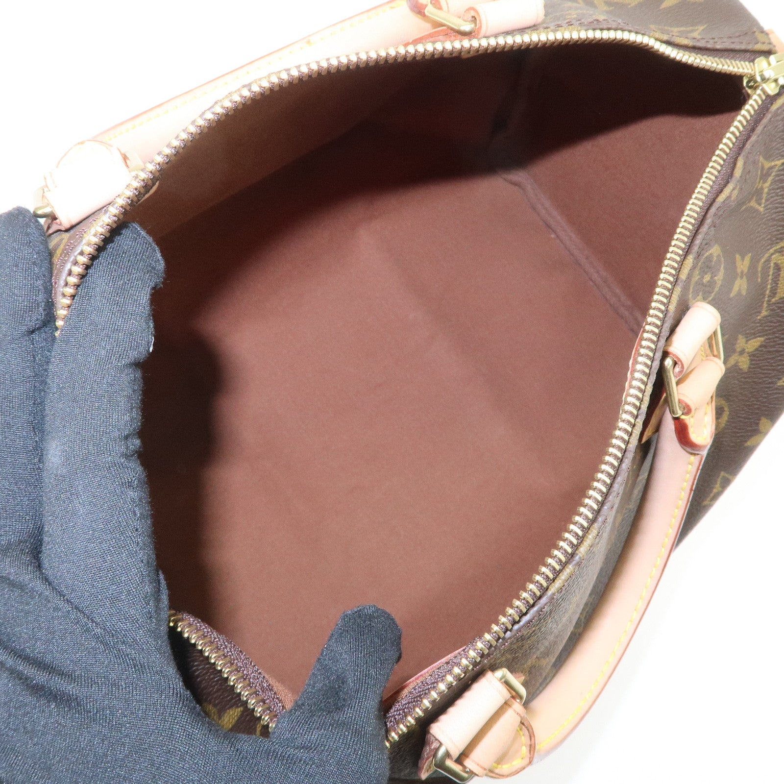 Louis Vuitton Monogram Speedy 30 Boston Bag Hand Bag Brown M41526