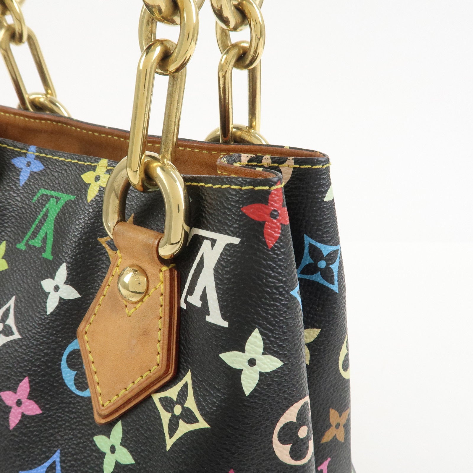 Louis Vuitton Monogram Multicolor Audra Hand Bag Noir Black M40048