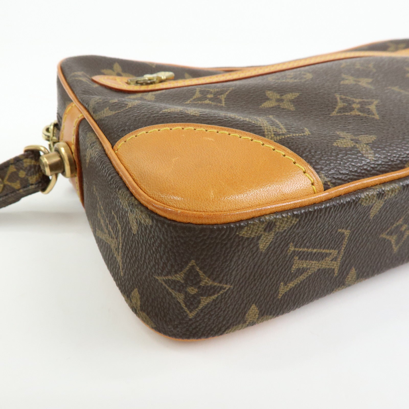 Louis Vuitton Monogram Marly Dragonne GM Clutch Bag Brown M51825