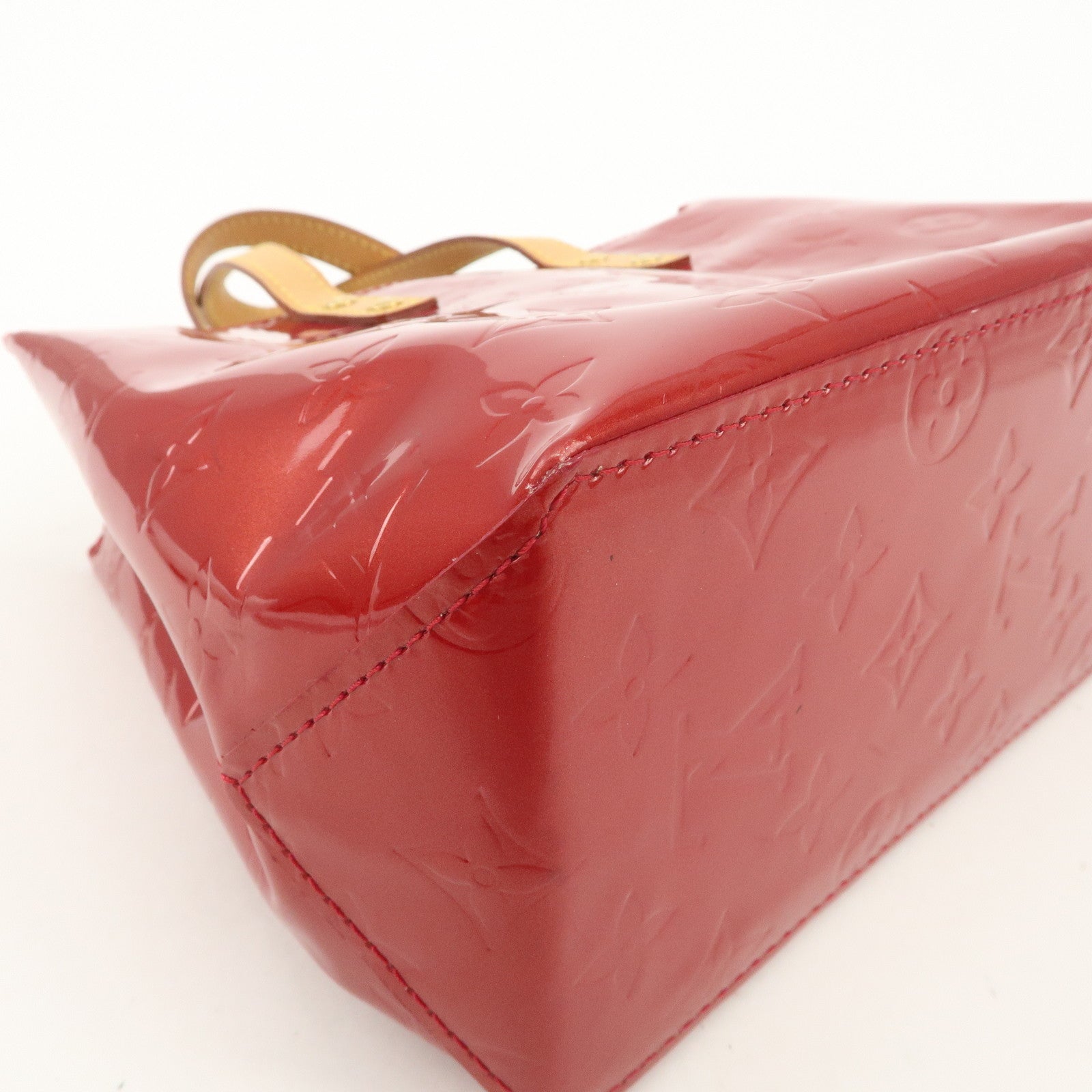 Louis Vuitton Vernis Lead PM Hand Bag Pomme d'Amour M91990