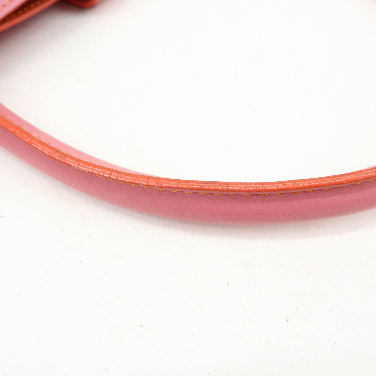 LOEWE Leather Tote Bag Shoulder Bag Hand Bag PInk