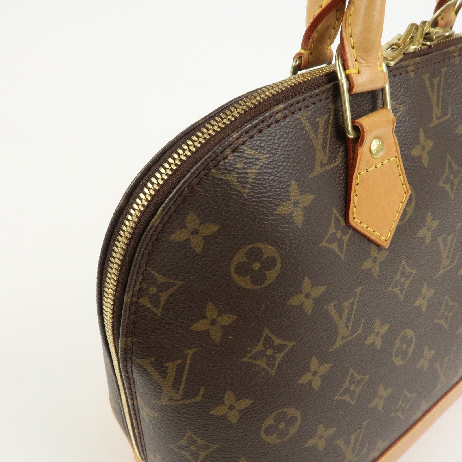 Louis Vuitton Monogram Canvas Alma Hand Bag Brown M51130