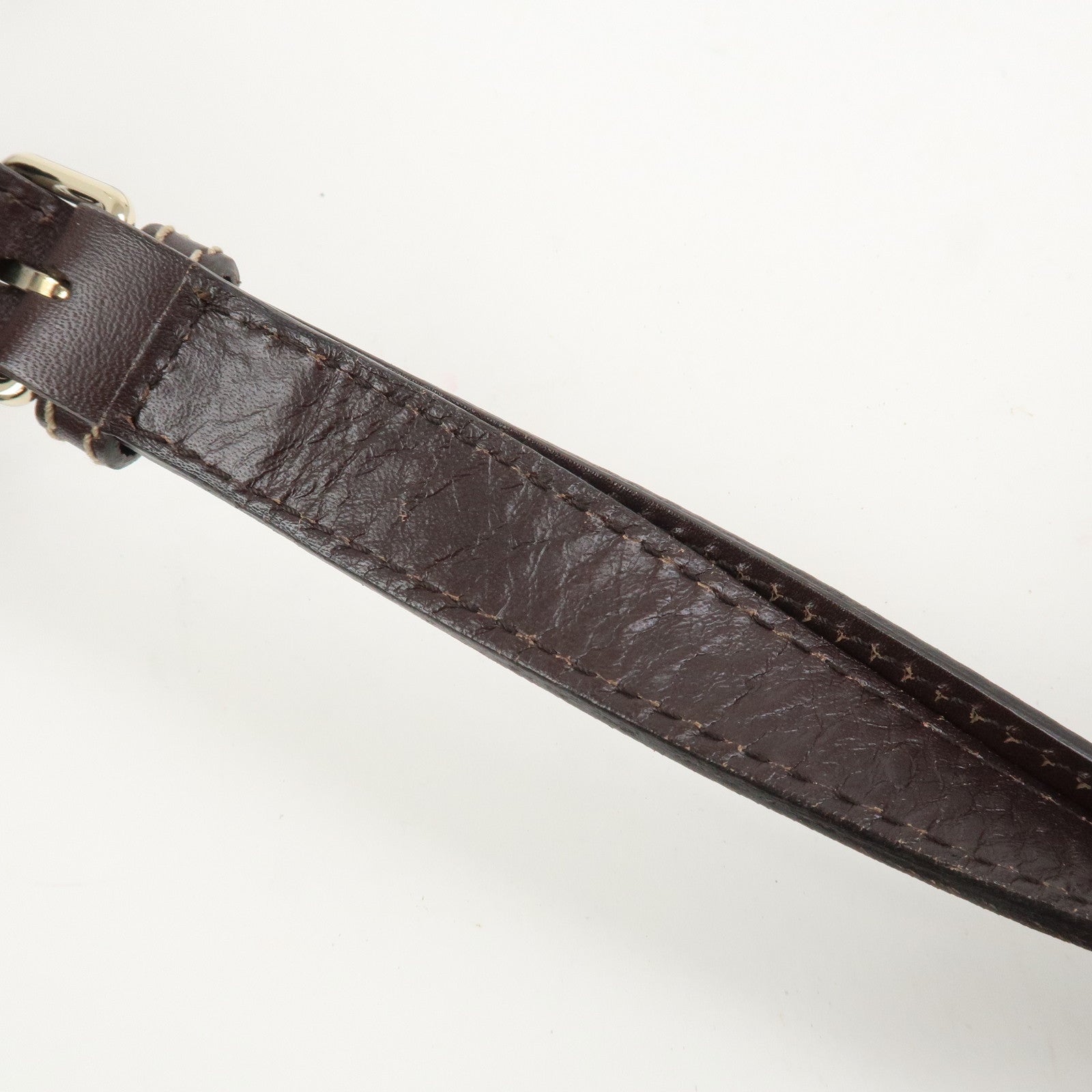 GUCCI GG Supreme Leather Shoulder Bag Crossbody Bag Beige 233268