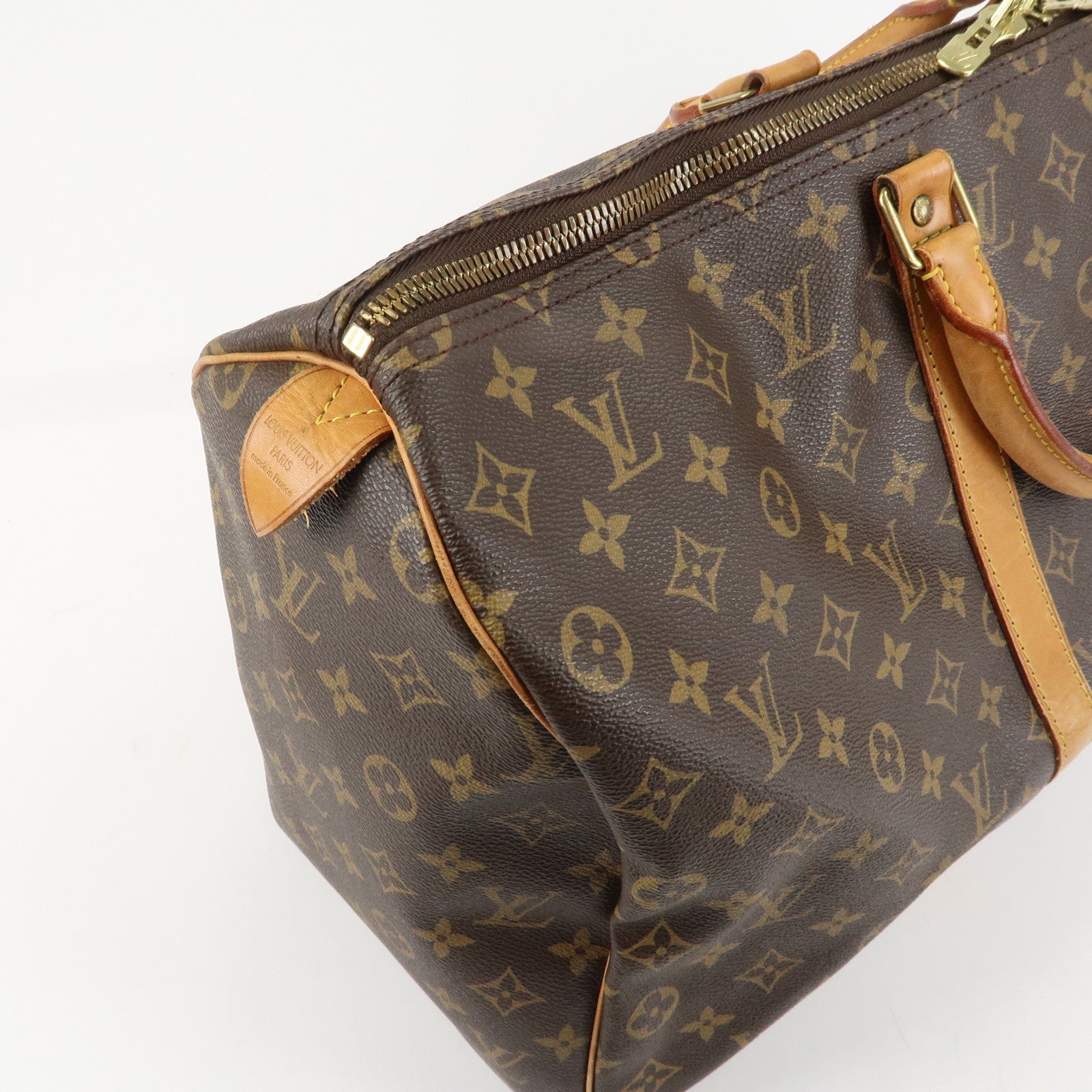 Louis Vuitton Monogram Keep All 50 Bag Boston Bag Brown M41426 Used