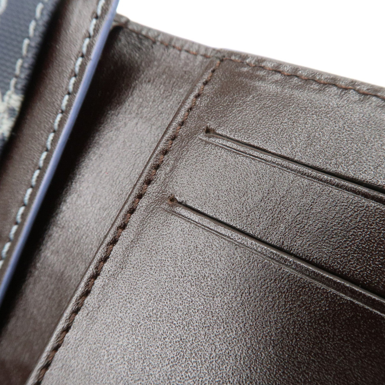 LOEWE Anagram Fragment Case Card Case Card Holder Navy